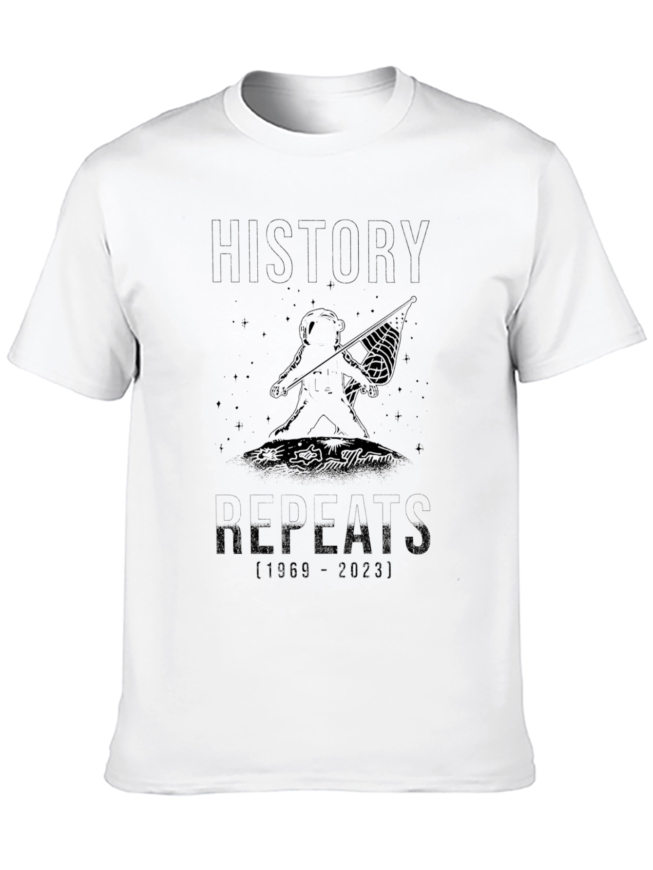 History Repeats T-Shirt - Black Graphic Tee