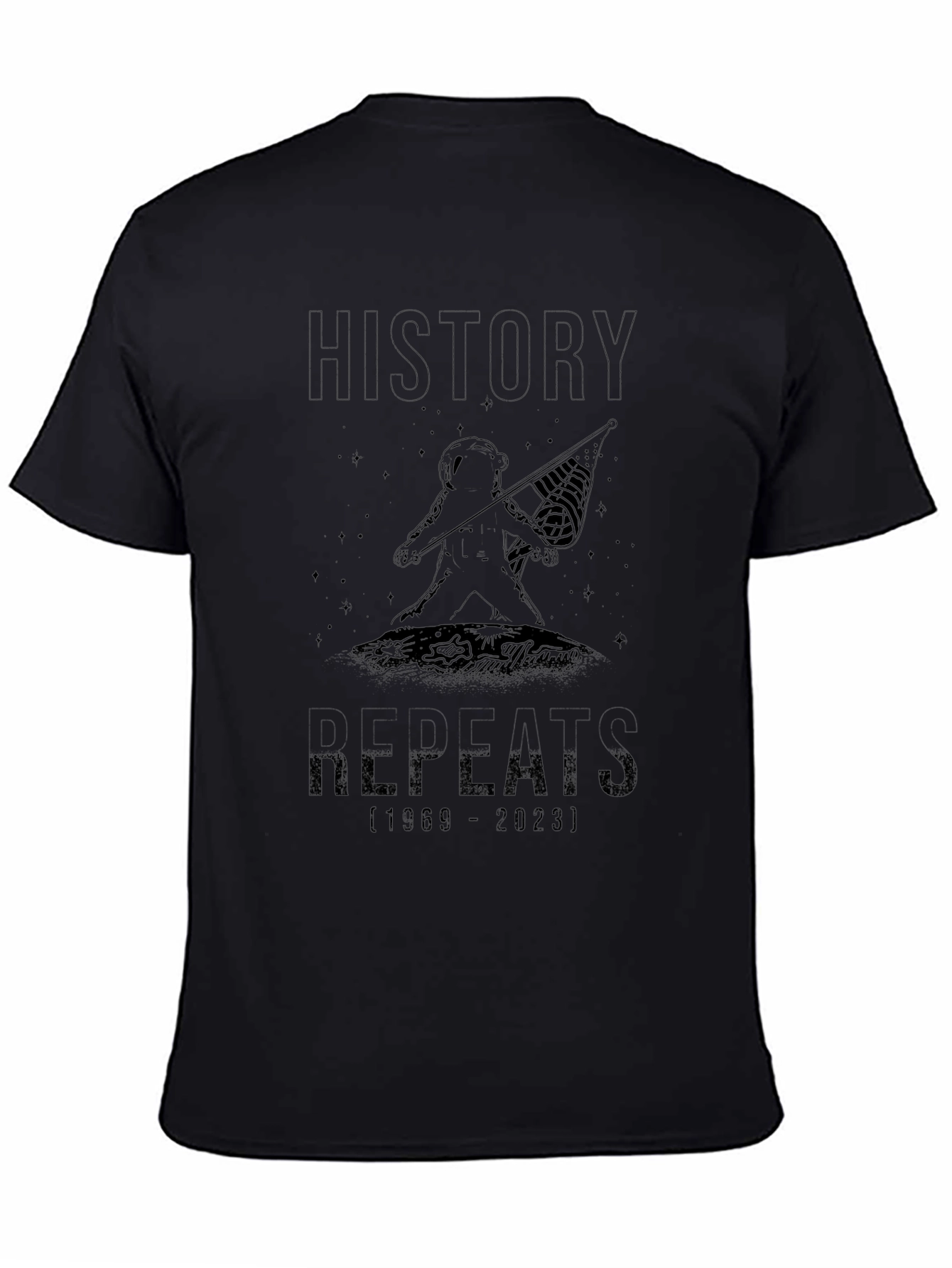 History Repeats T-Shirt - Black Graphic Tee
