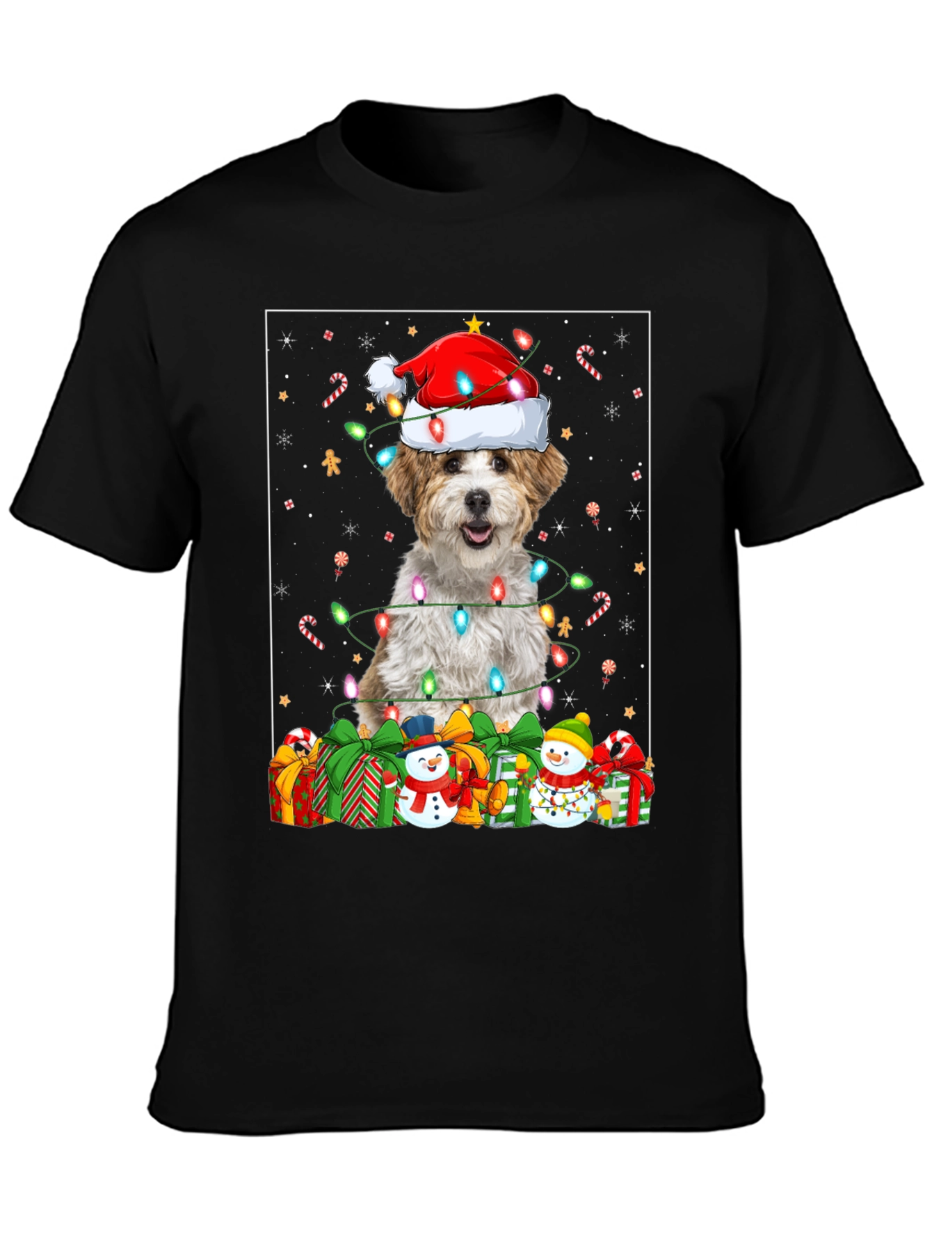 Festive Dog Christmas T-Shirt