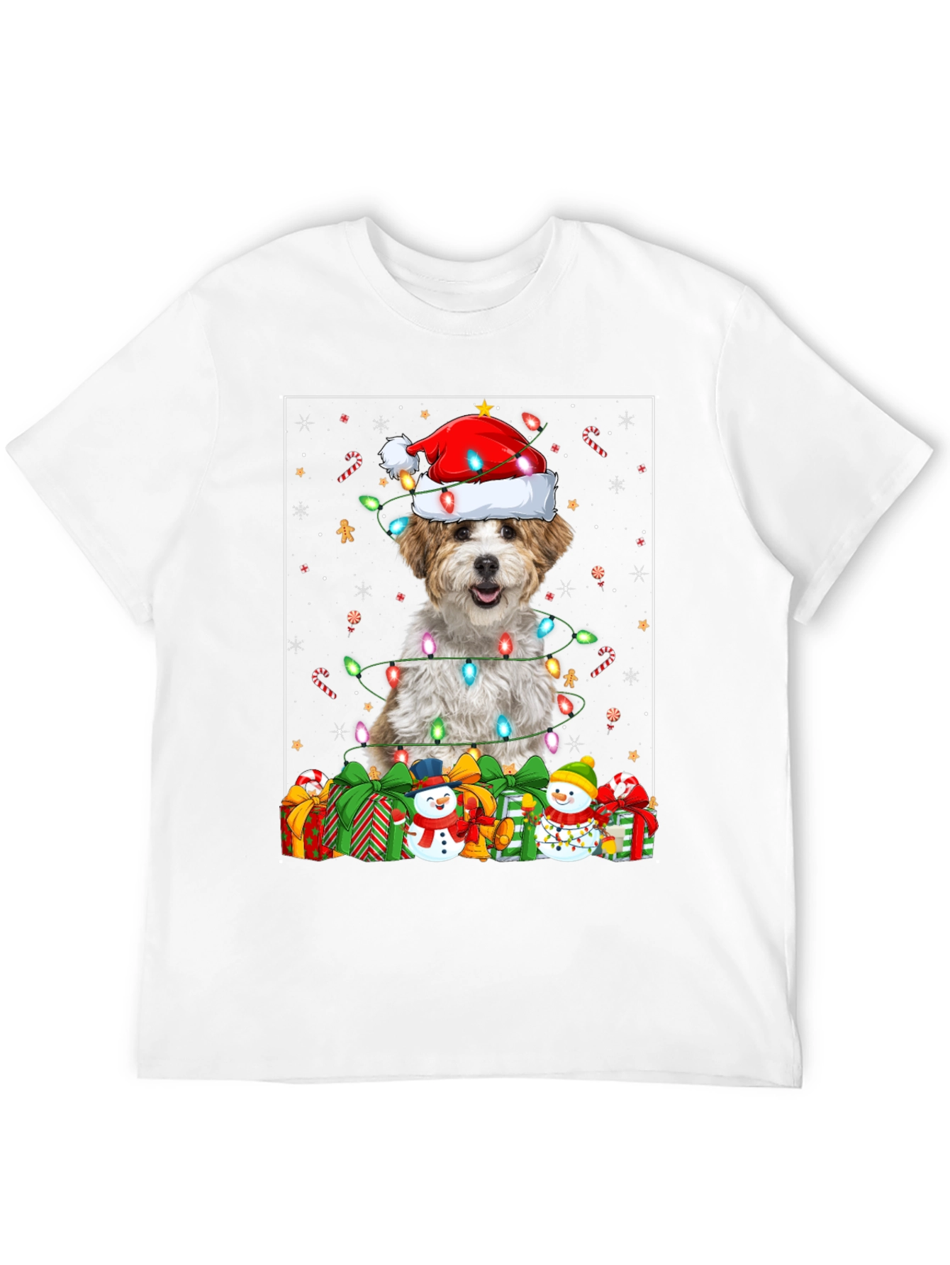Festive Dog Christmas T-Shirt