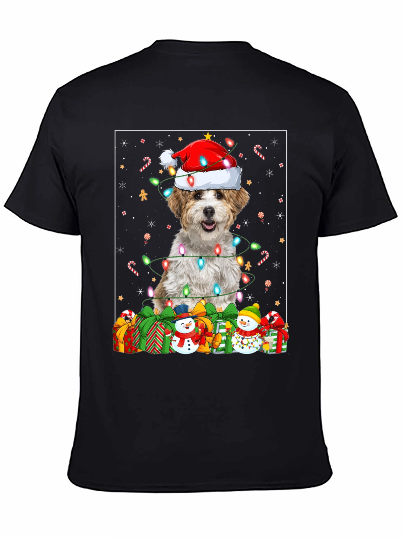 Festive Dog Christmas T-Shirt