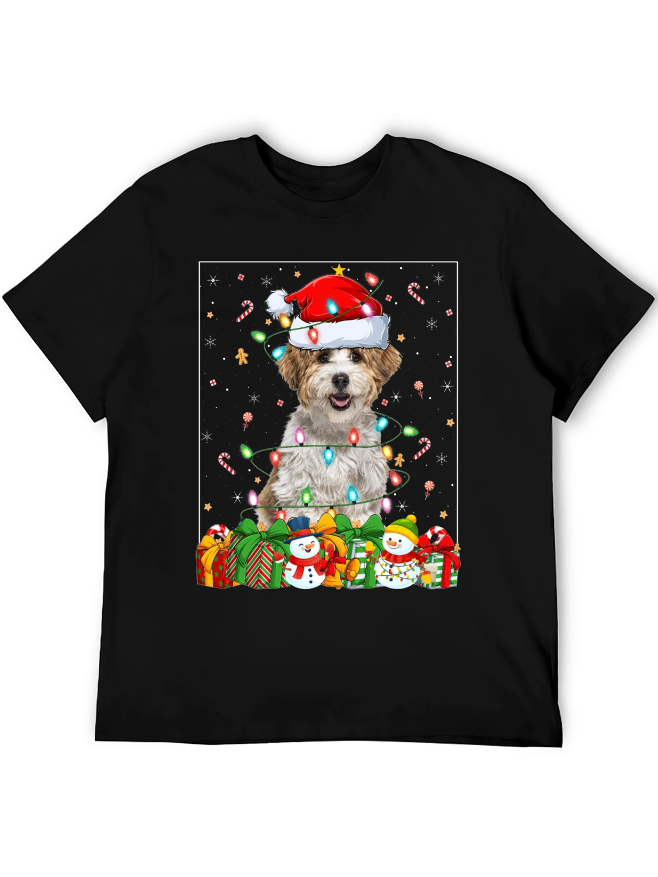 Festive Dog Christmas T-Shirt