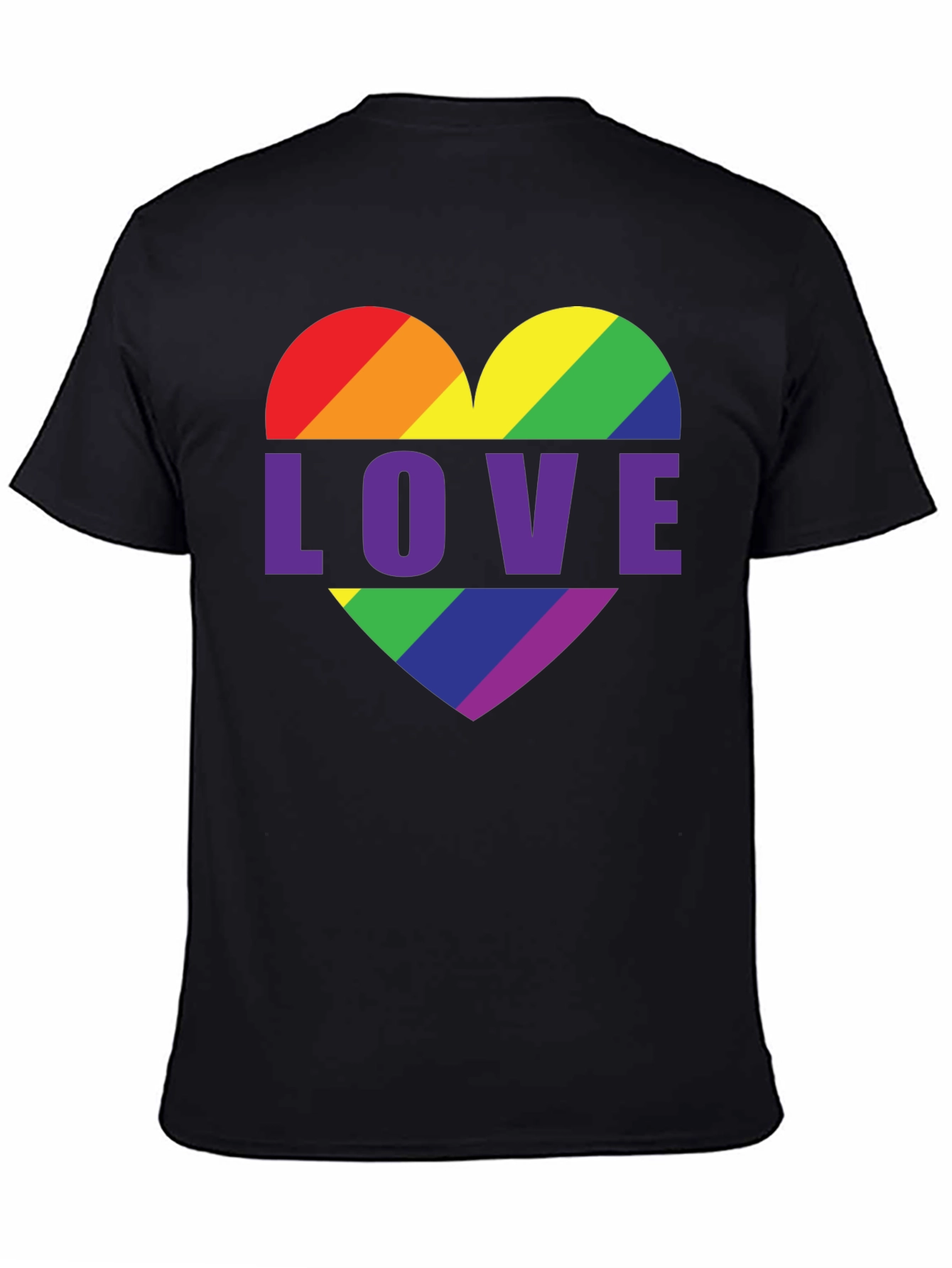 Rainbow Heart Pride T-Shirt - Love Wins