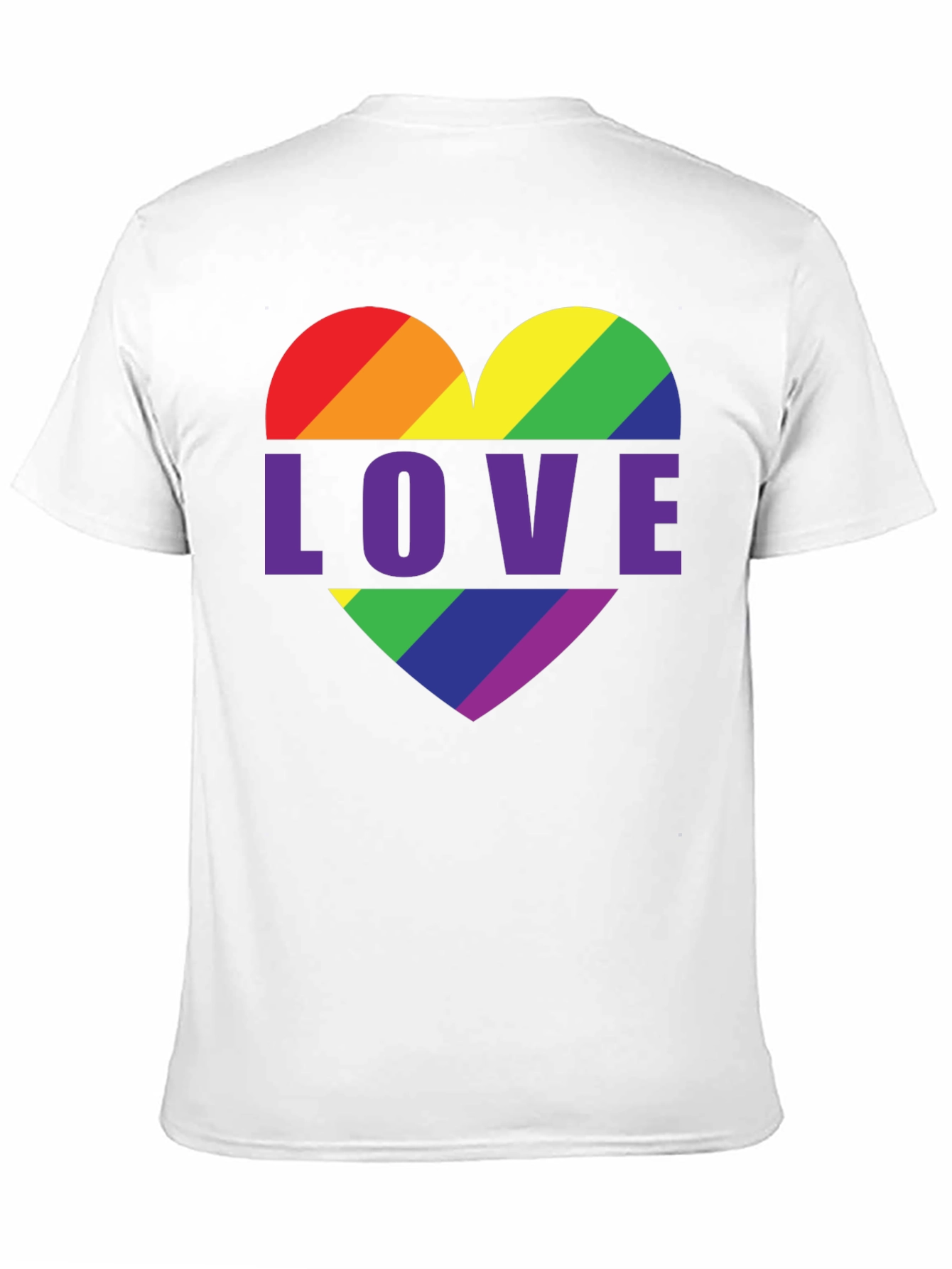Rainbow Heart Pride T-Shirt - Love Wins