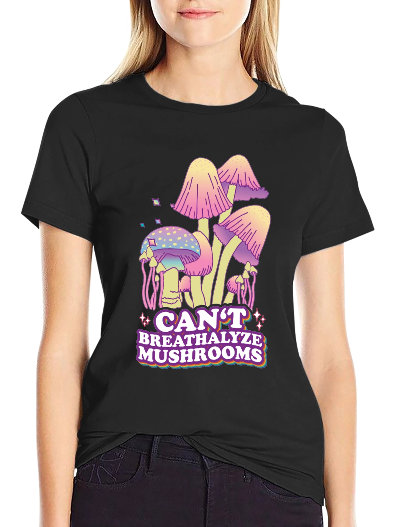 Cant Breathalyze Mushrooms Graphic Tee