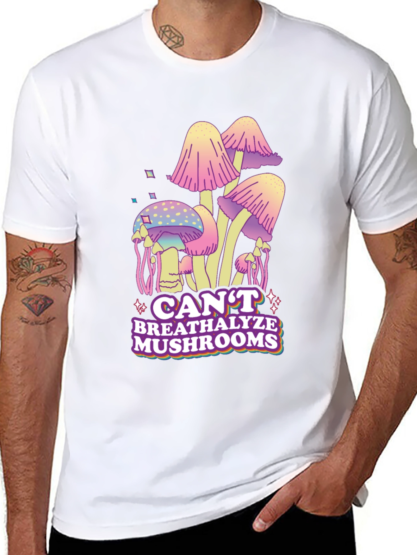 Cant Breathalyze Mushrooms Graphic Tee