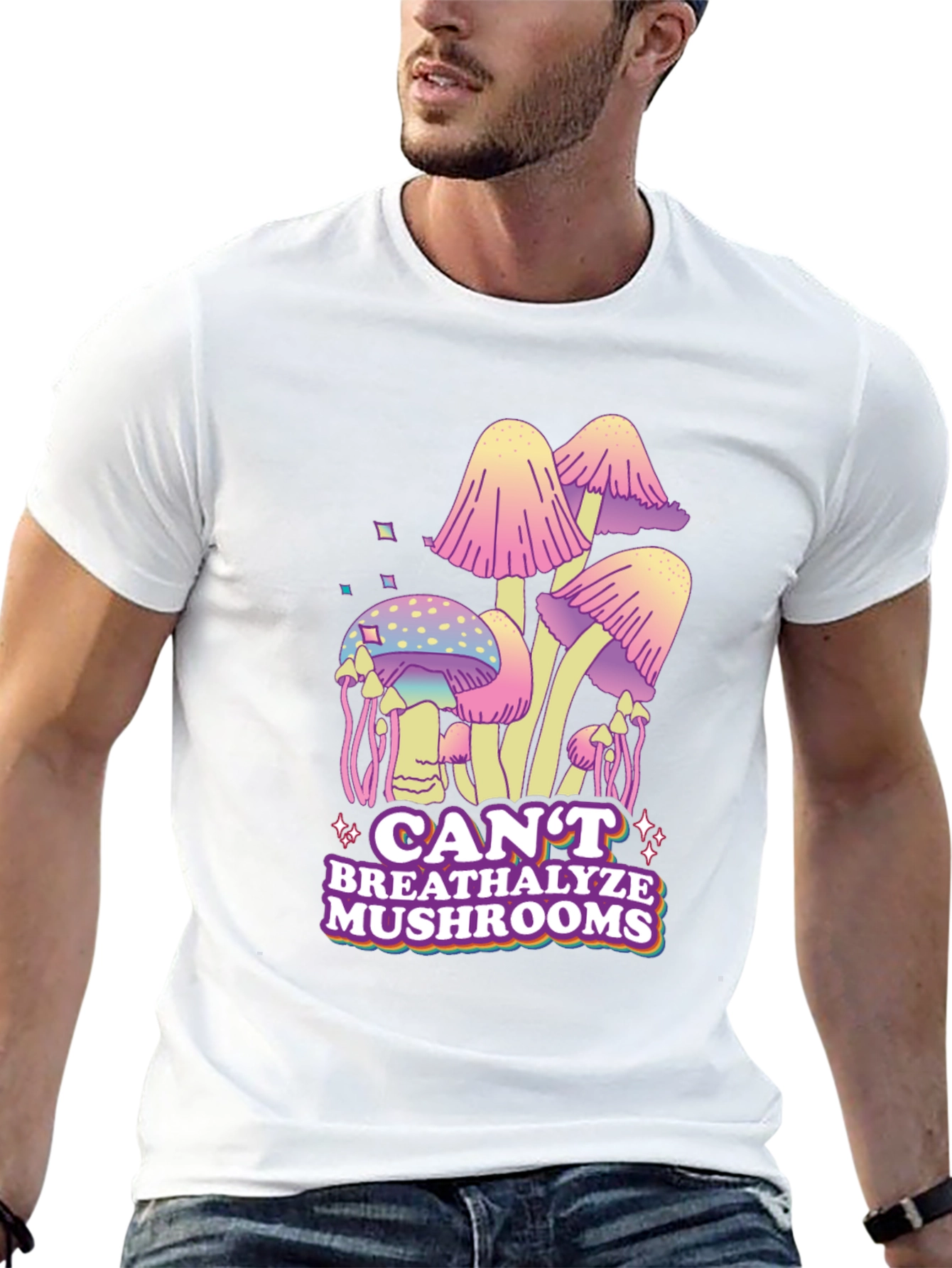 Cant Breathalyze Mushrooms Graphic Tee