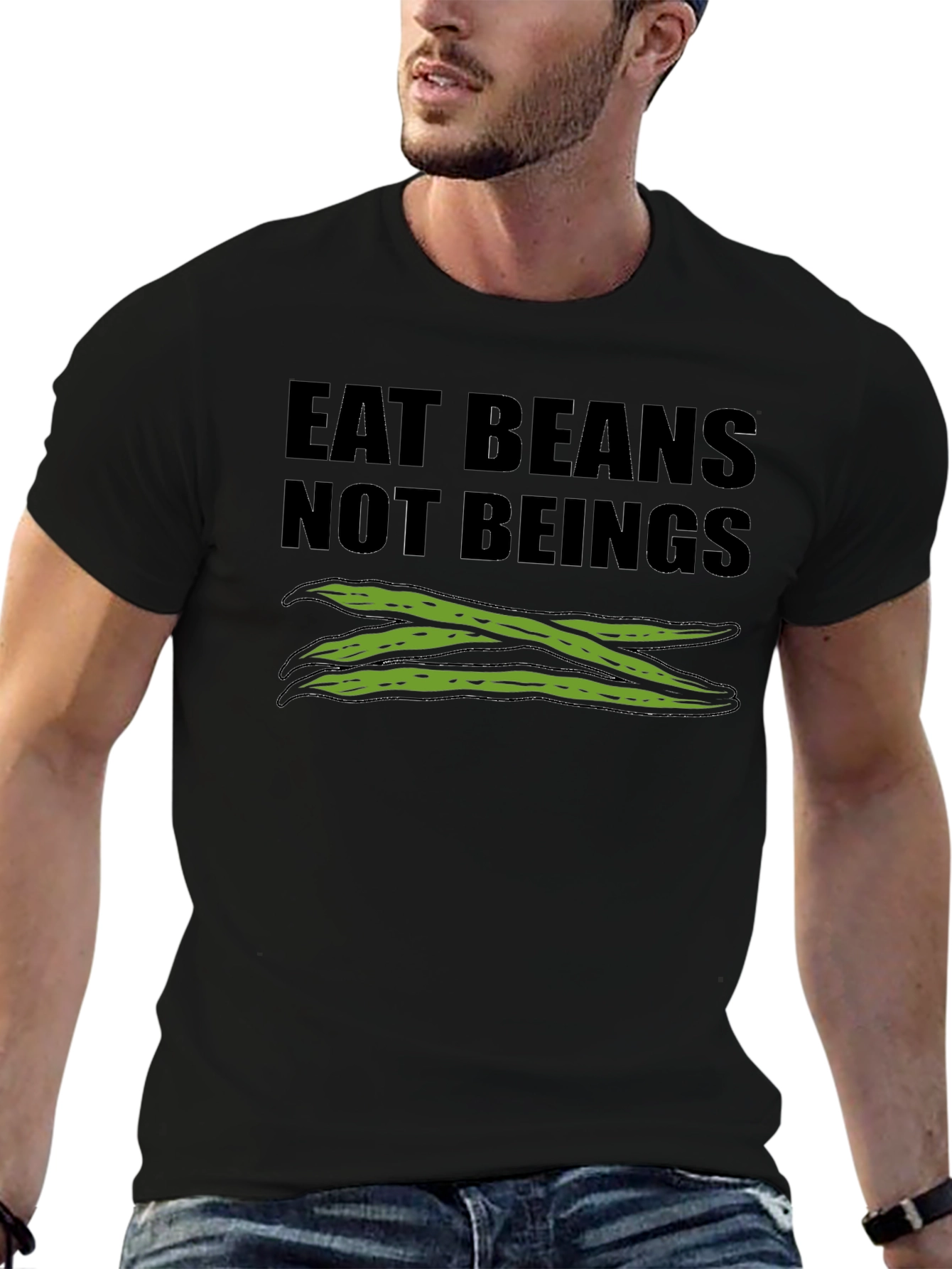 Eat Beans Not Beings Graphic Tee