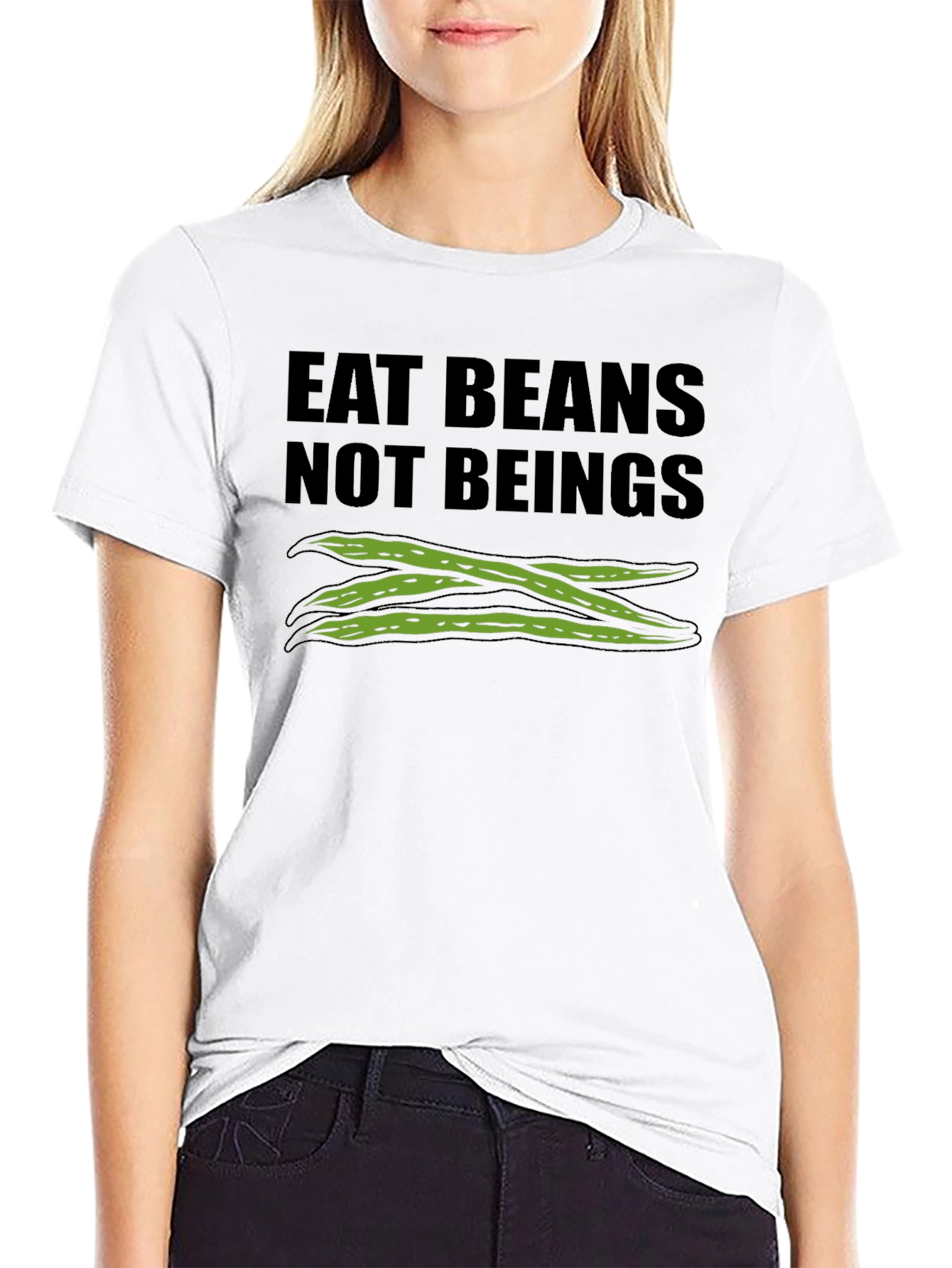 Eat Beans Not Beings Graphic Tee