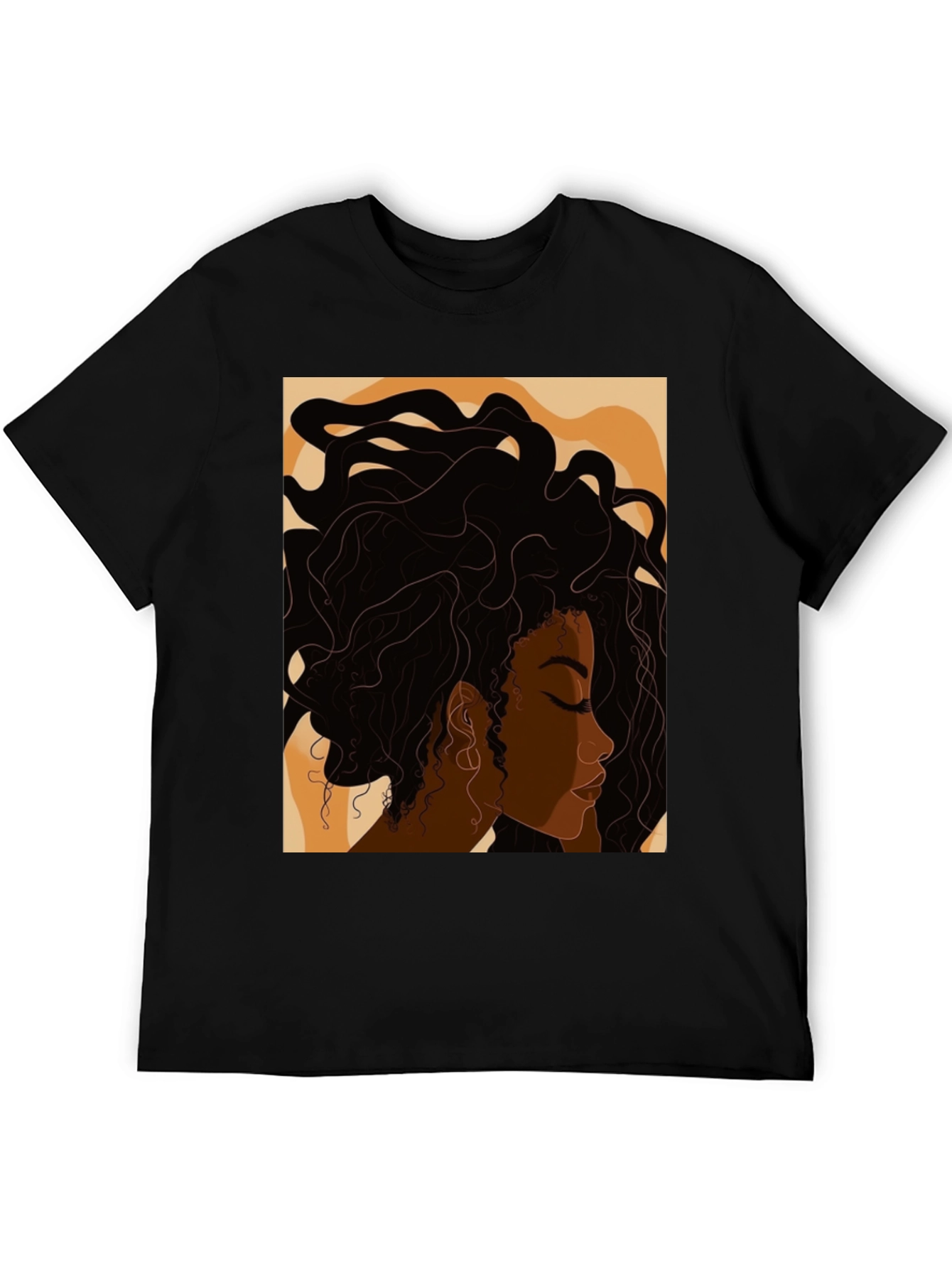 Black Woman Art Print T-Shirt