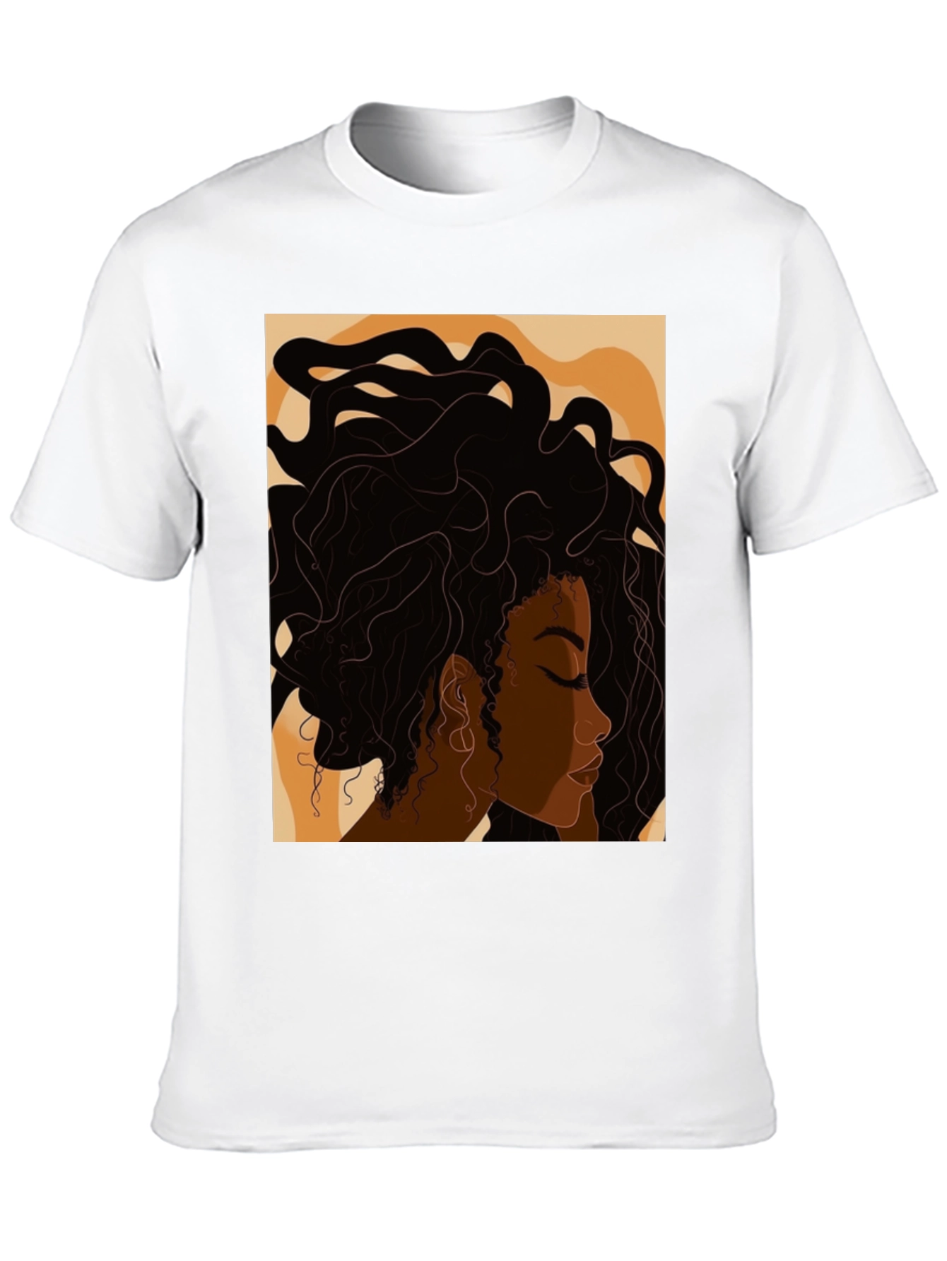 Black Woman Art Print T-Shirt