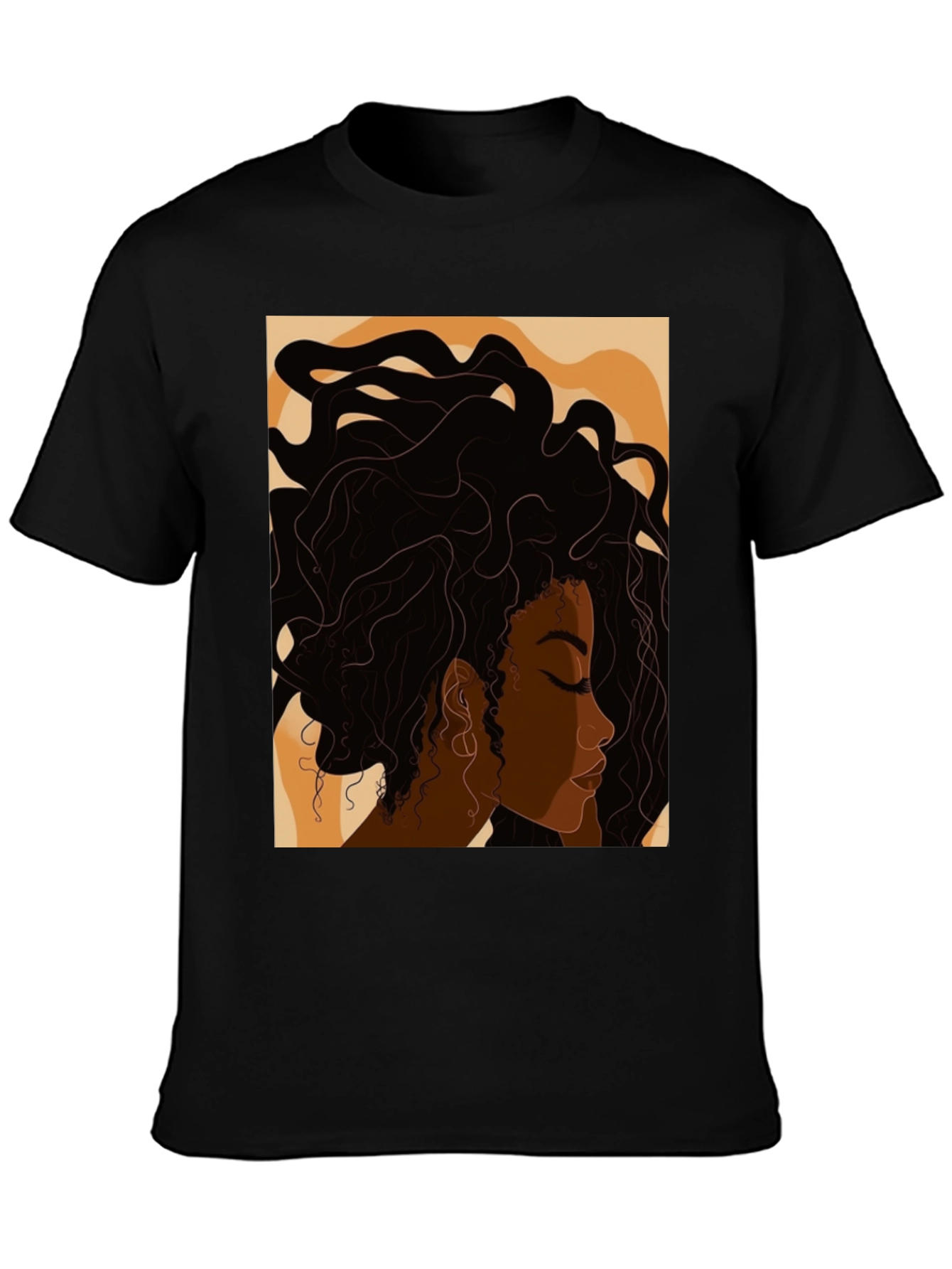 Black Woman Art Print T-Shirt
