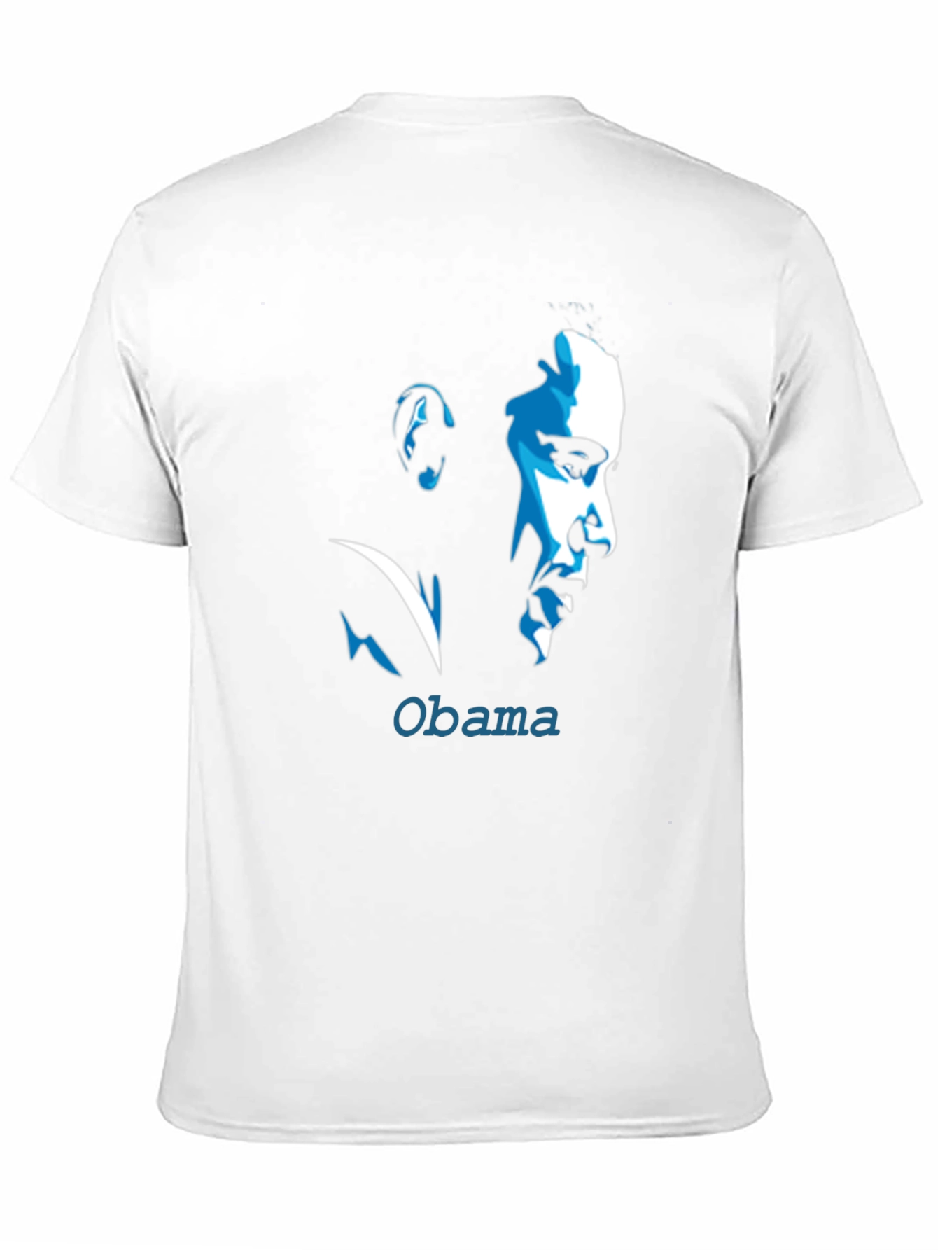 Obama Portrait Graphic Tee - Cool Black T-Shirt