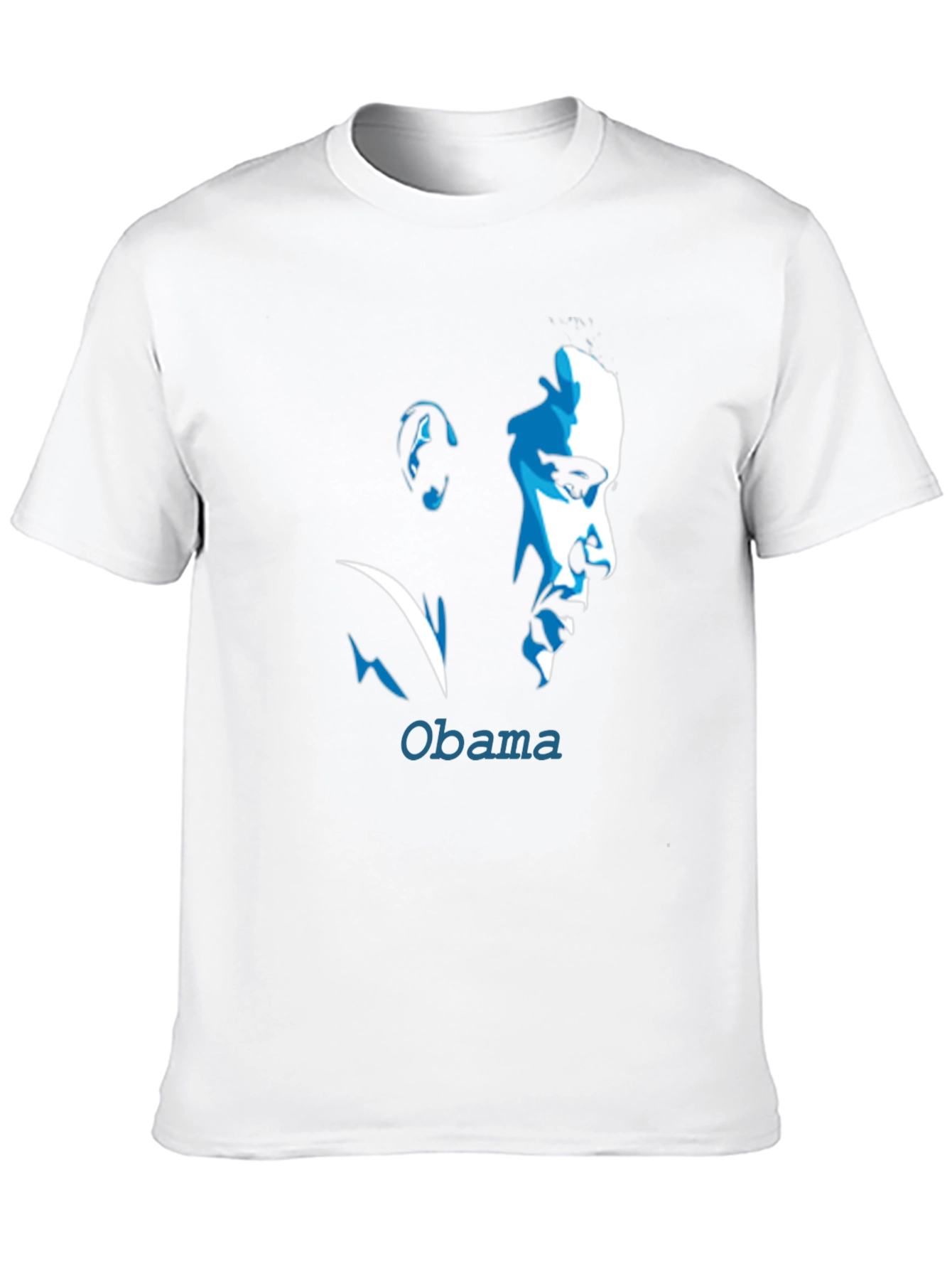Obama Portrait Graphic Tee - Cool Black T-Shirt