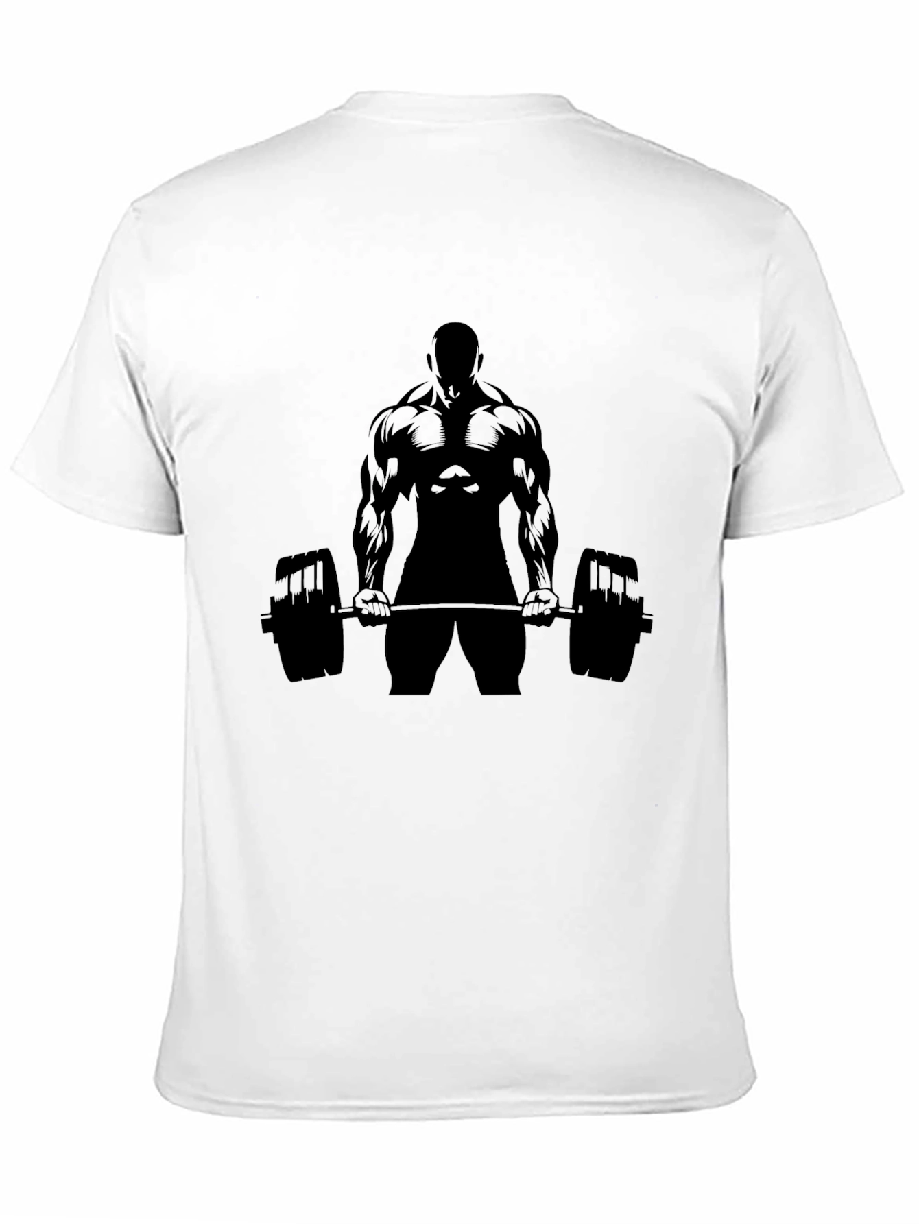 Muscle Man Barbell Graphic Tee - Black