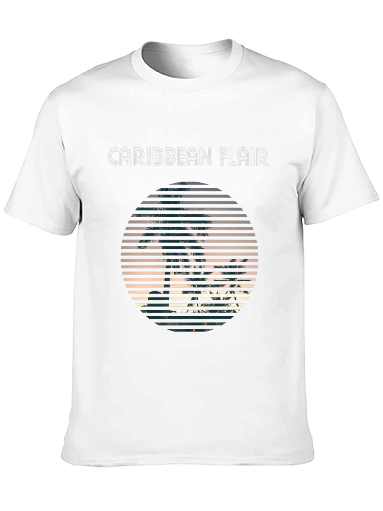 Caribbean Flair Mens Black T-Shirt
