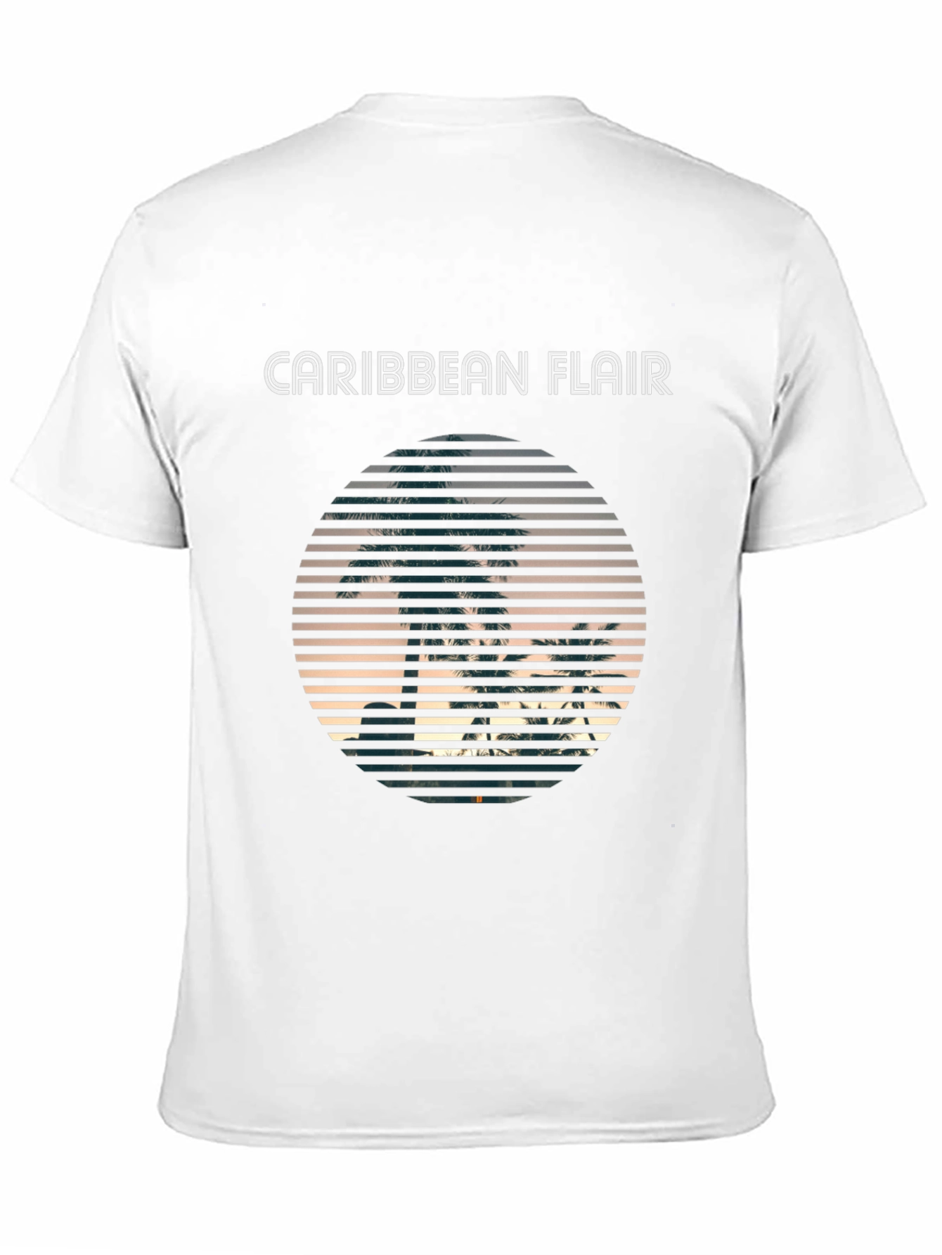 Caribbean Flair Mens Black T-Shirt