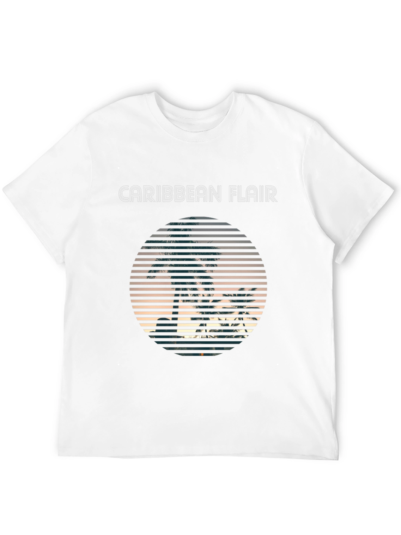 Caribbean Flair Mens Black T-Shirt
