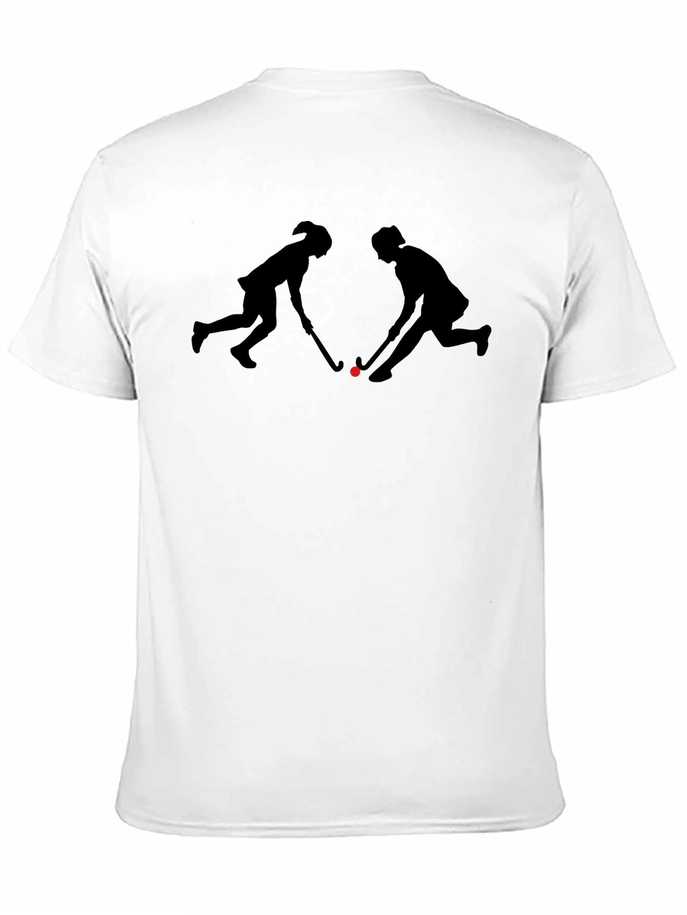 Hockey Players Silhouette Graphic T-Shirt