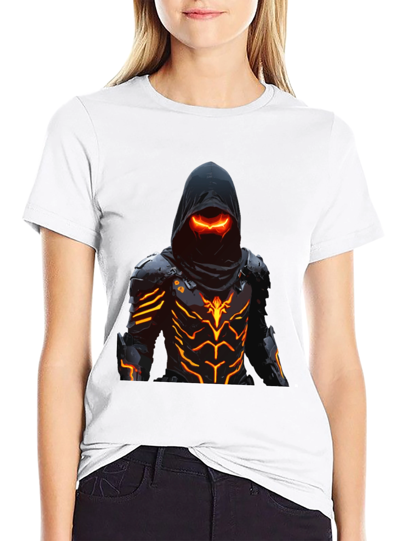 Cyberpunk Assassin Graphic Tee - Black
