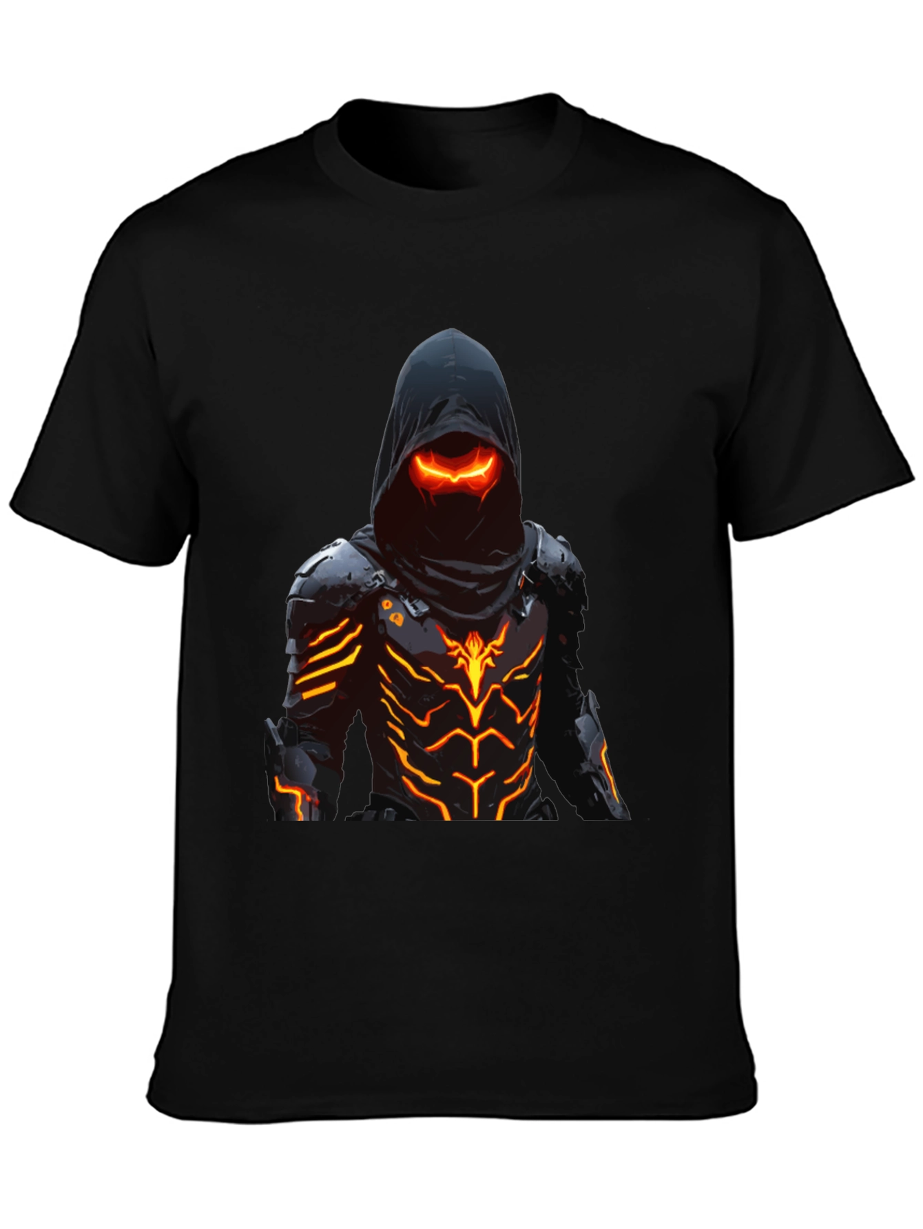 Cyberpunk Assassin Graphic Tee - Black