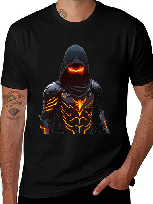 Cyberpunk Assassin Graphic Tee - Black