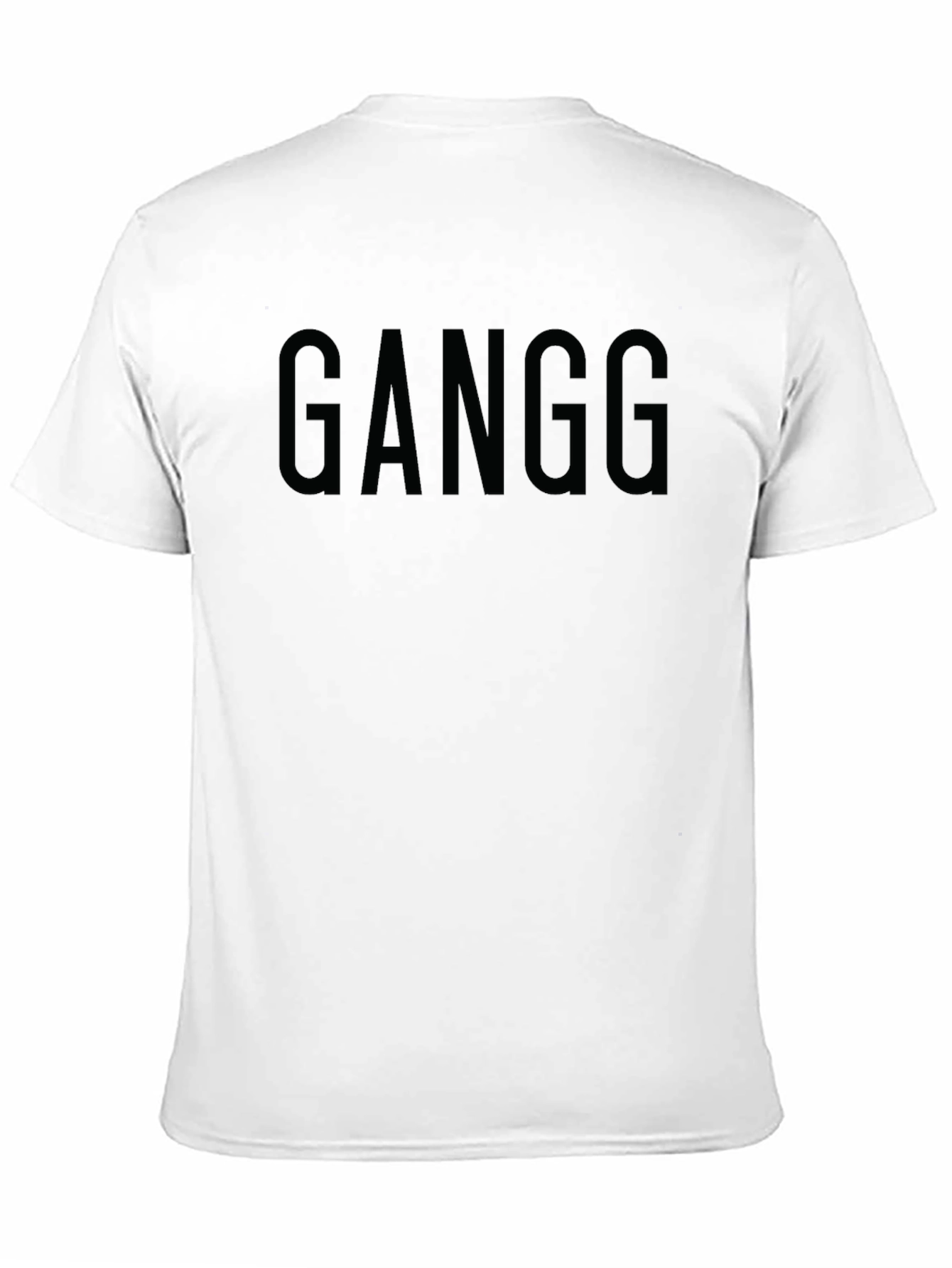GANGG Black Crew Neck T-Shirt - Modern Fit