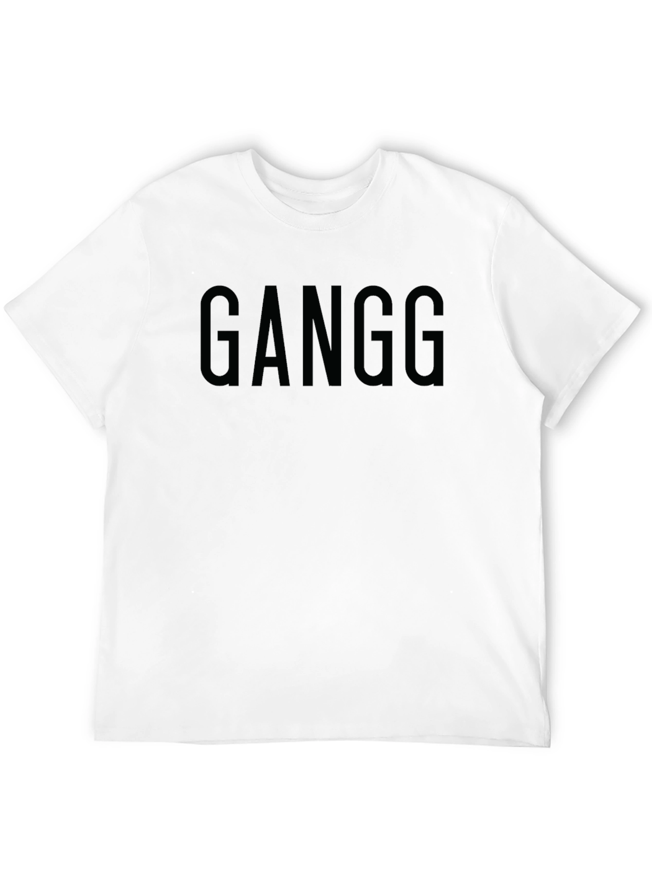 GANGG Black Crew Neck T-Shirt - Modern Fit