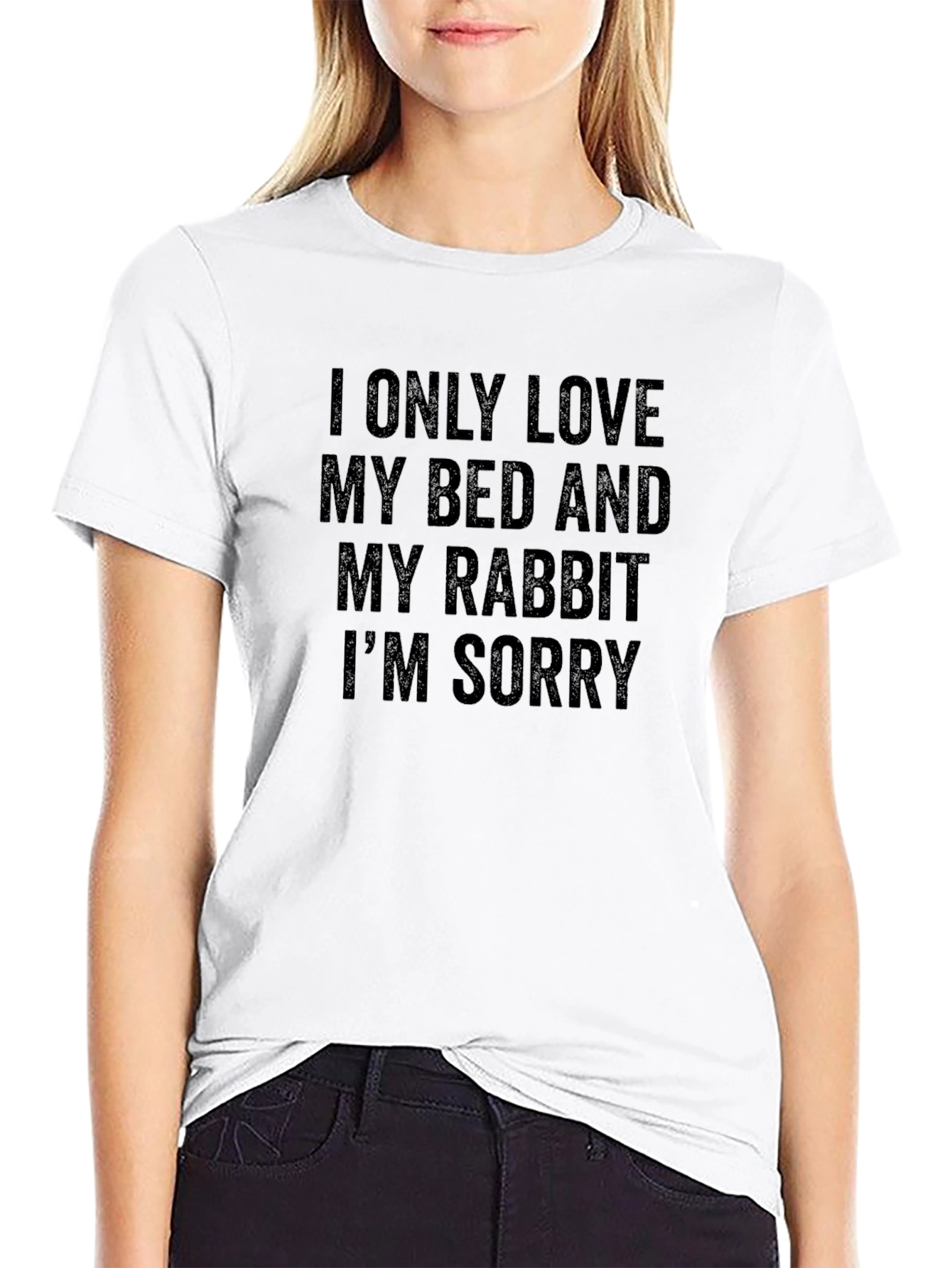 Rabbit Lover T-Shirt - Bed and Rabbit