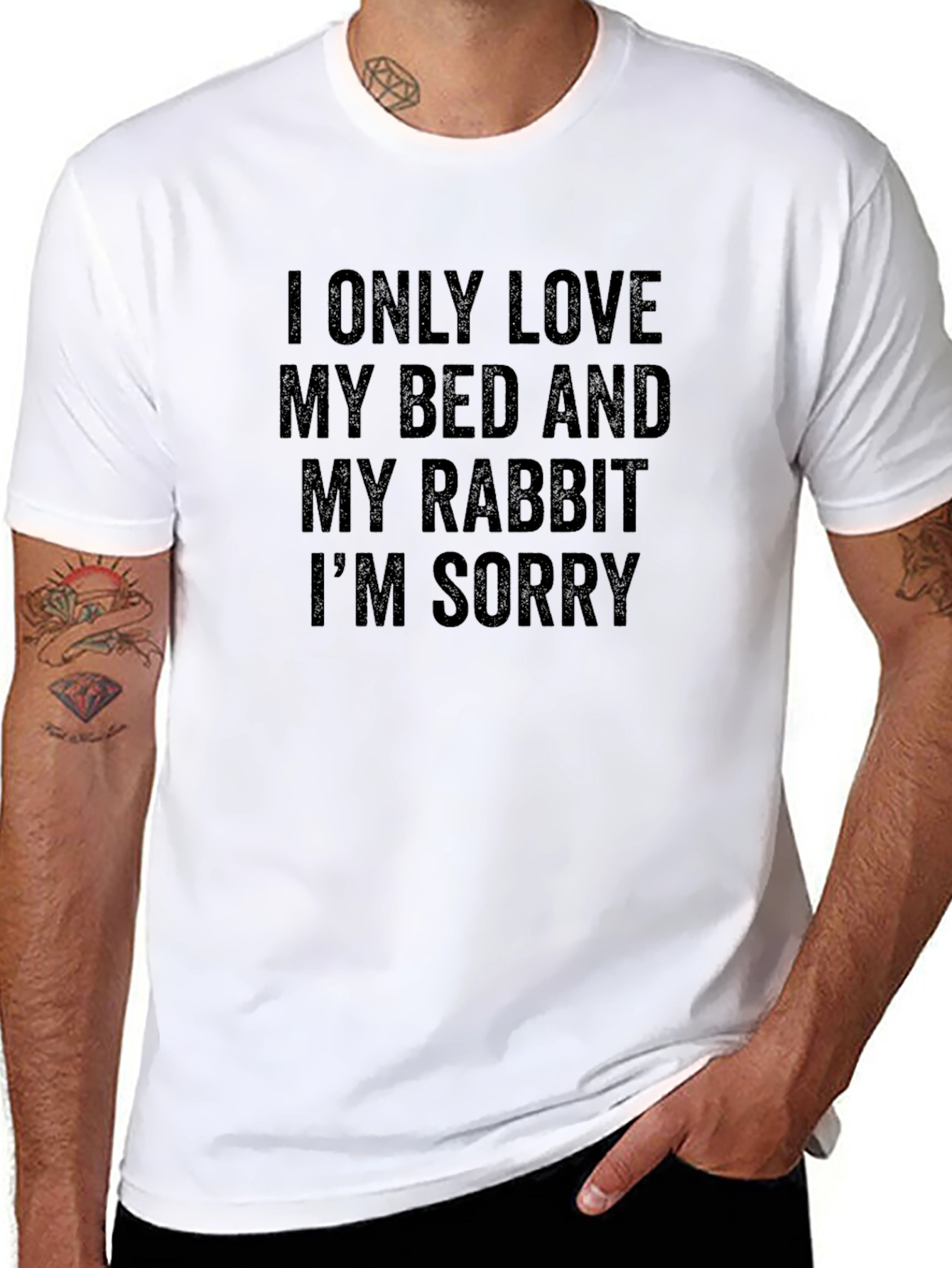 Rabbit Lover T-Shirt - Bed and Rabbit
