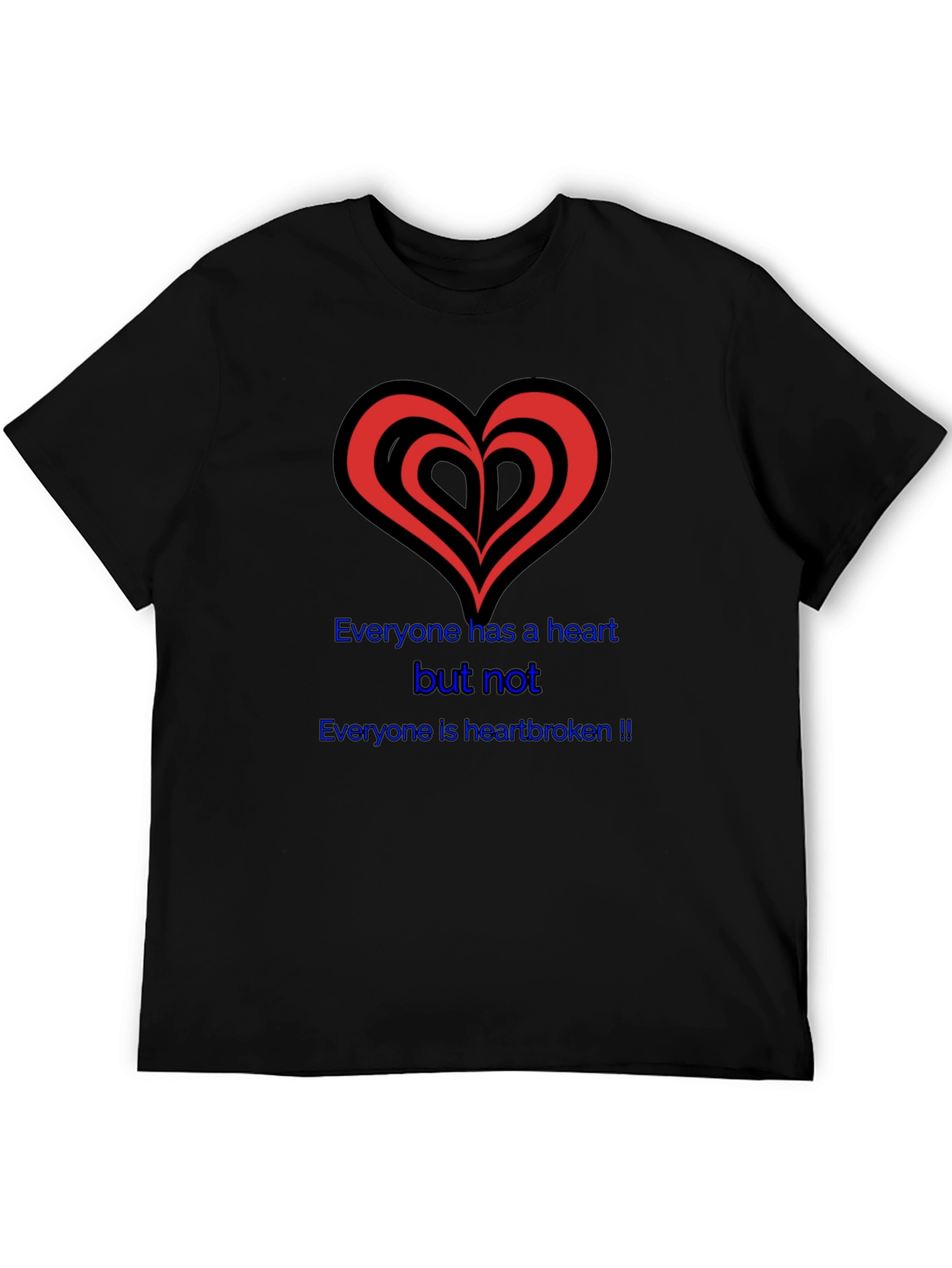 Heartbroken Graphic Tee - Black T-Shirt