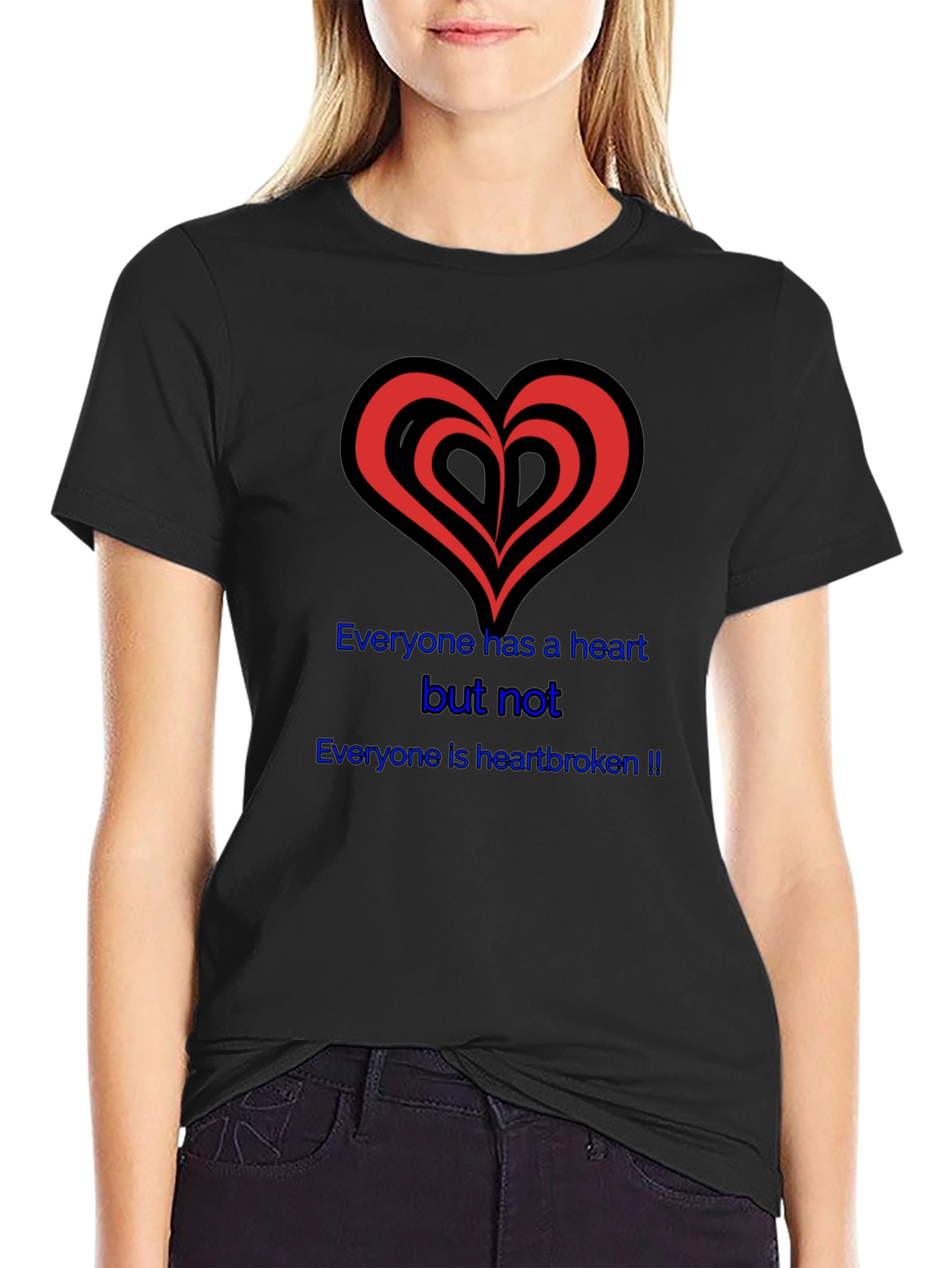 Heartbroken Graphic Tee - Black T-Shirt