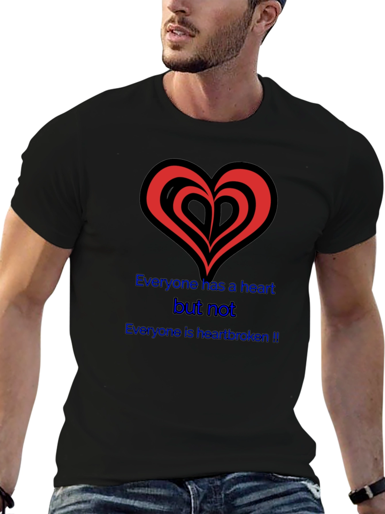 Heartbroken Graphic Tee - Black T-Shirt