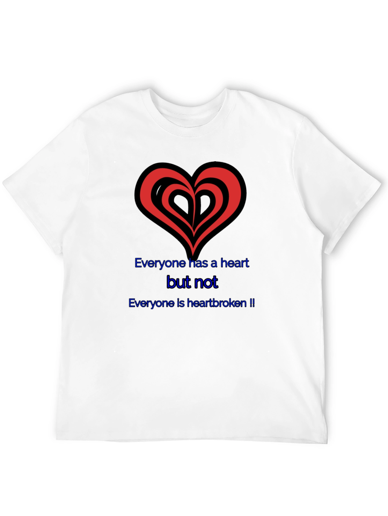 Heartbroken Graphic Tee - Black T-Shirt