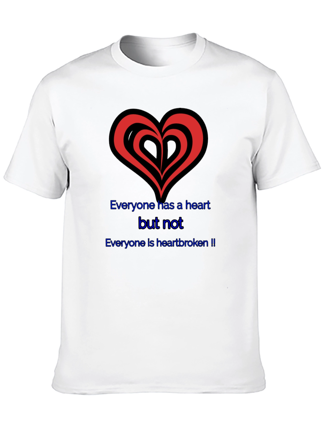 Heartbroken Graphic Tee - Black T-Shirt