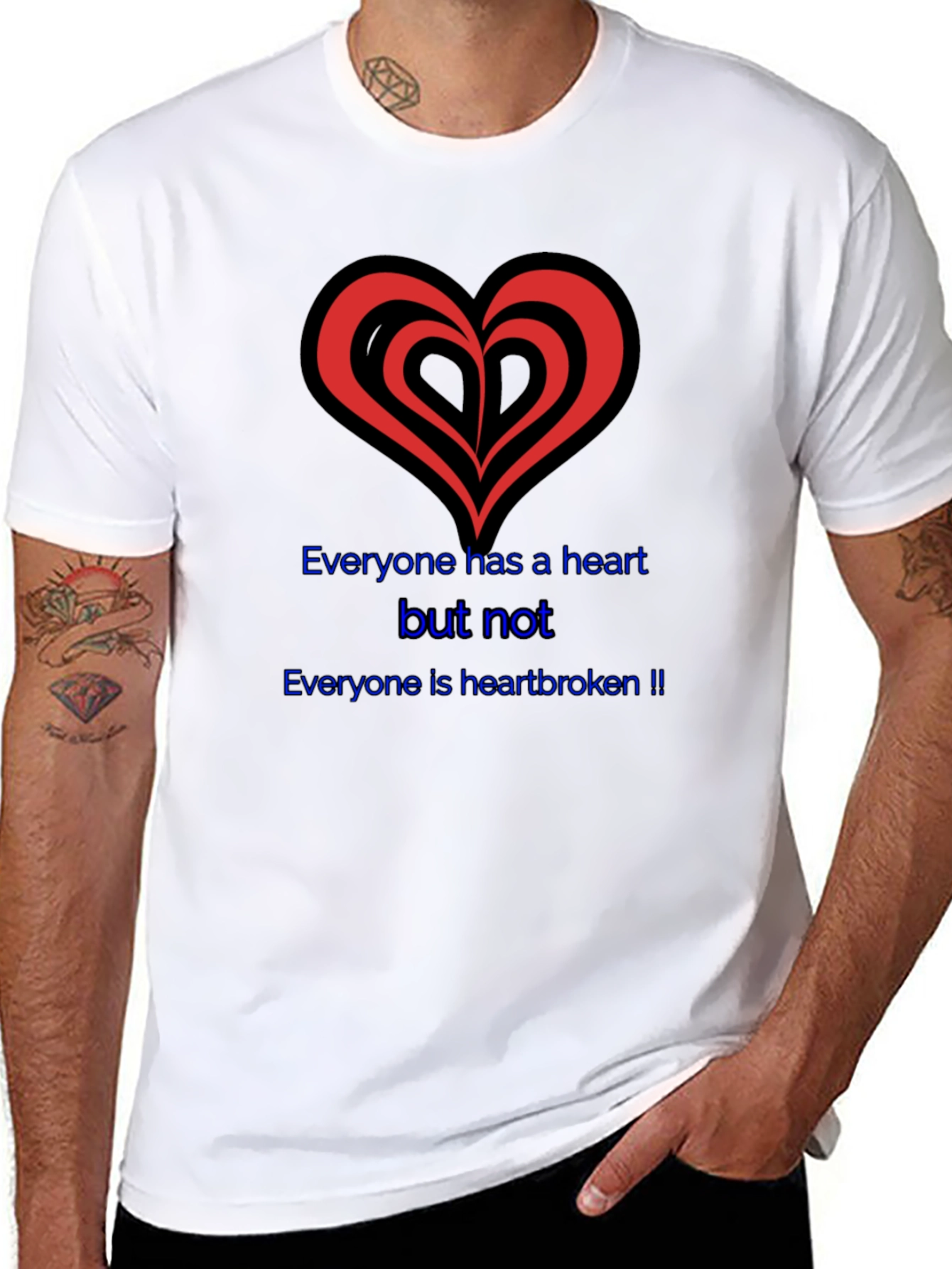 Heartbroken Graphic Tee - Black T-Shirt