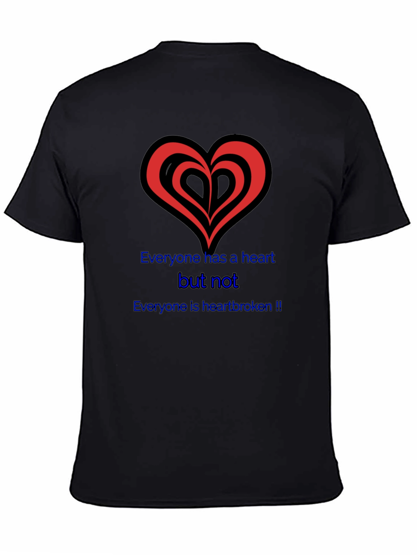Heartbroken Graphic Tee - Black T-Shirt