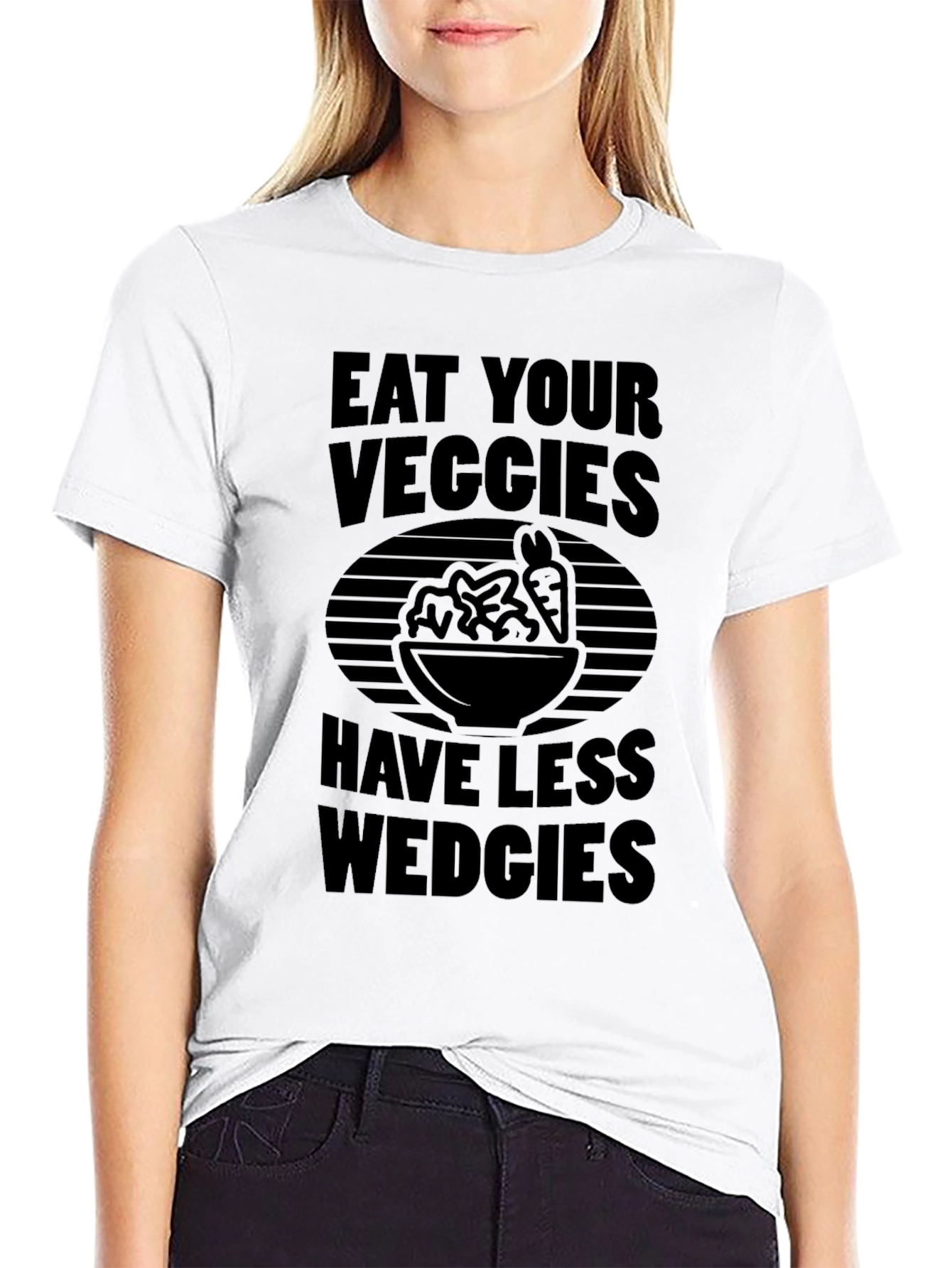 Eat Your Veggies Graphic Tee - Soft Cotton Blend