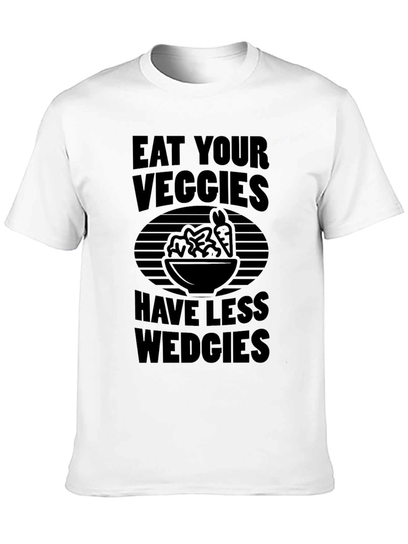 Eat Your Veggies Graphic Tee - Soft Cotton Blend