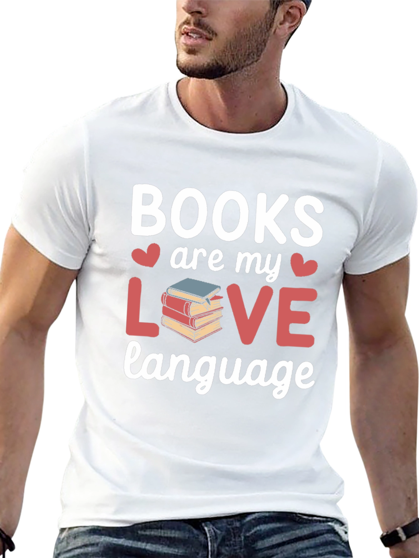 Books Are My Love Language Graphic T-Shirt