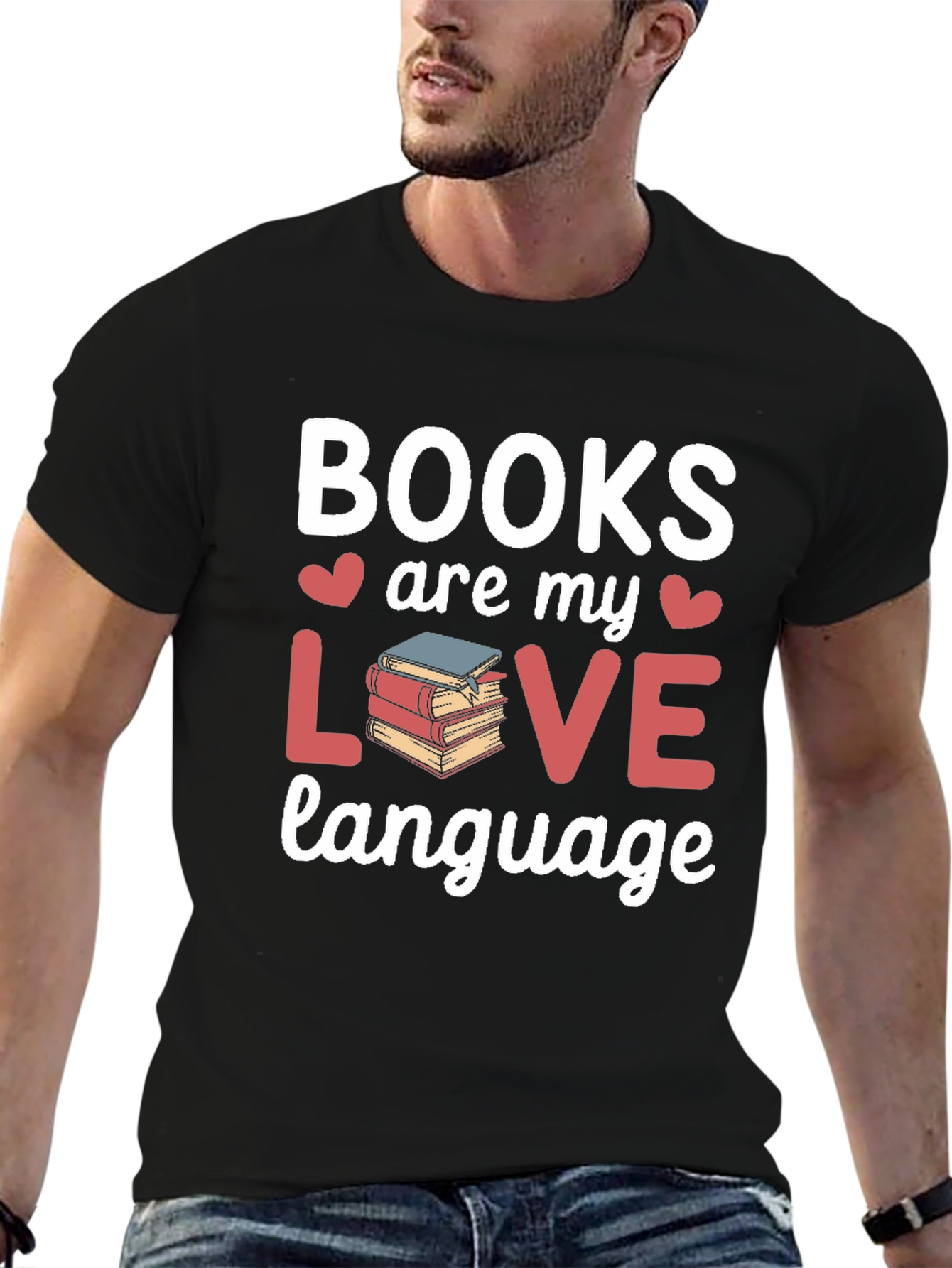 Books Are My Love Language Graphic T-Shirt