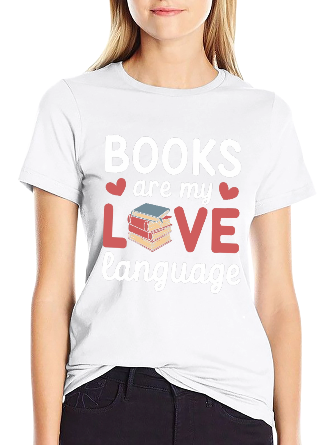 Books Are My Love Language Graphic T-Shirt