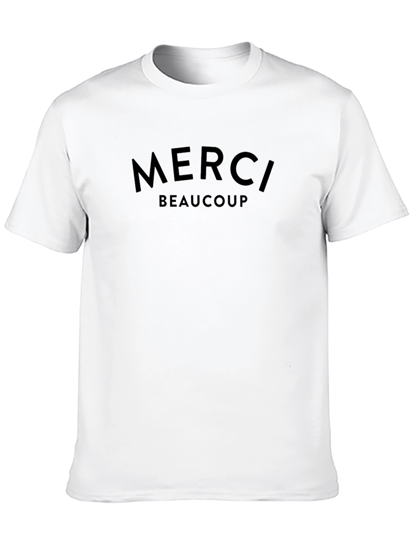 Merci Beaucoup Black Crew Neck T-Shirt