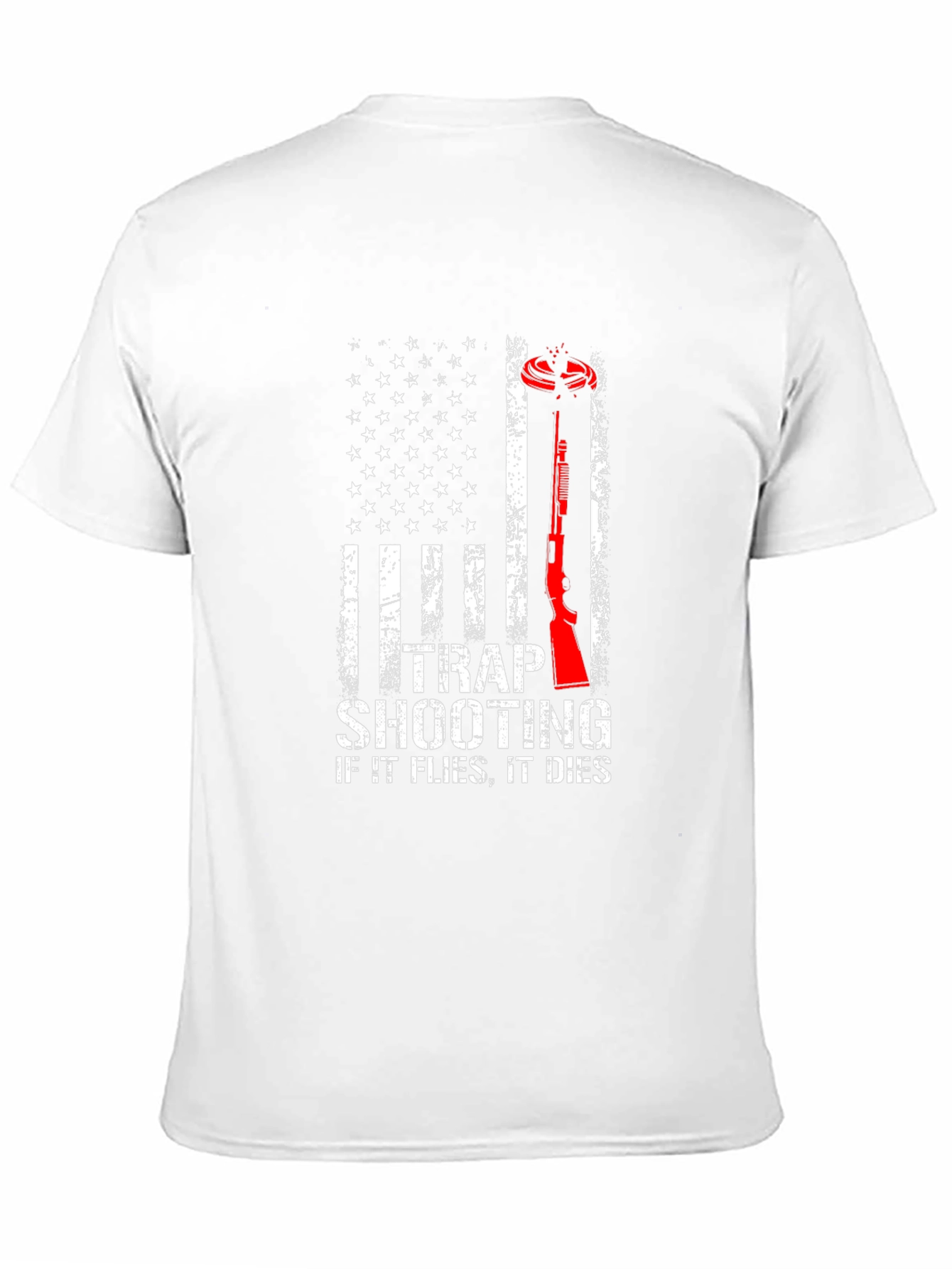 Trap Shooting American Flag T-Shirt