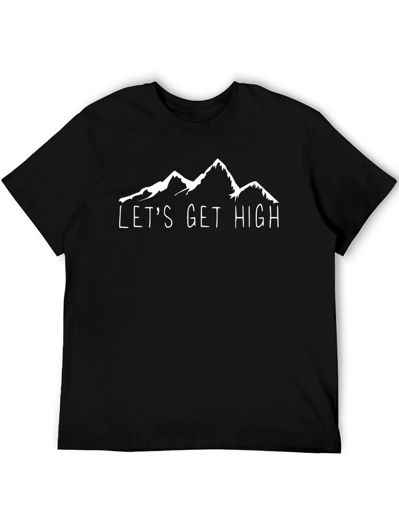 Lets Get High Mountain Graphic Tee - Black
