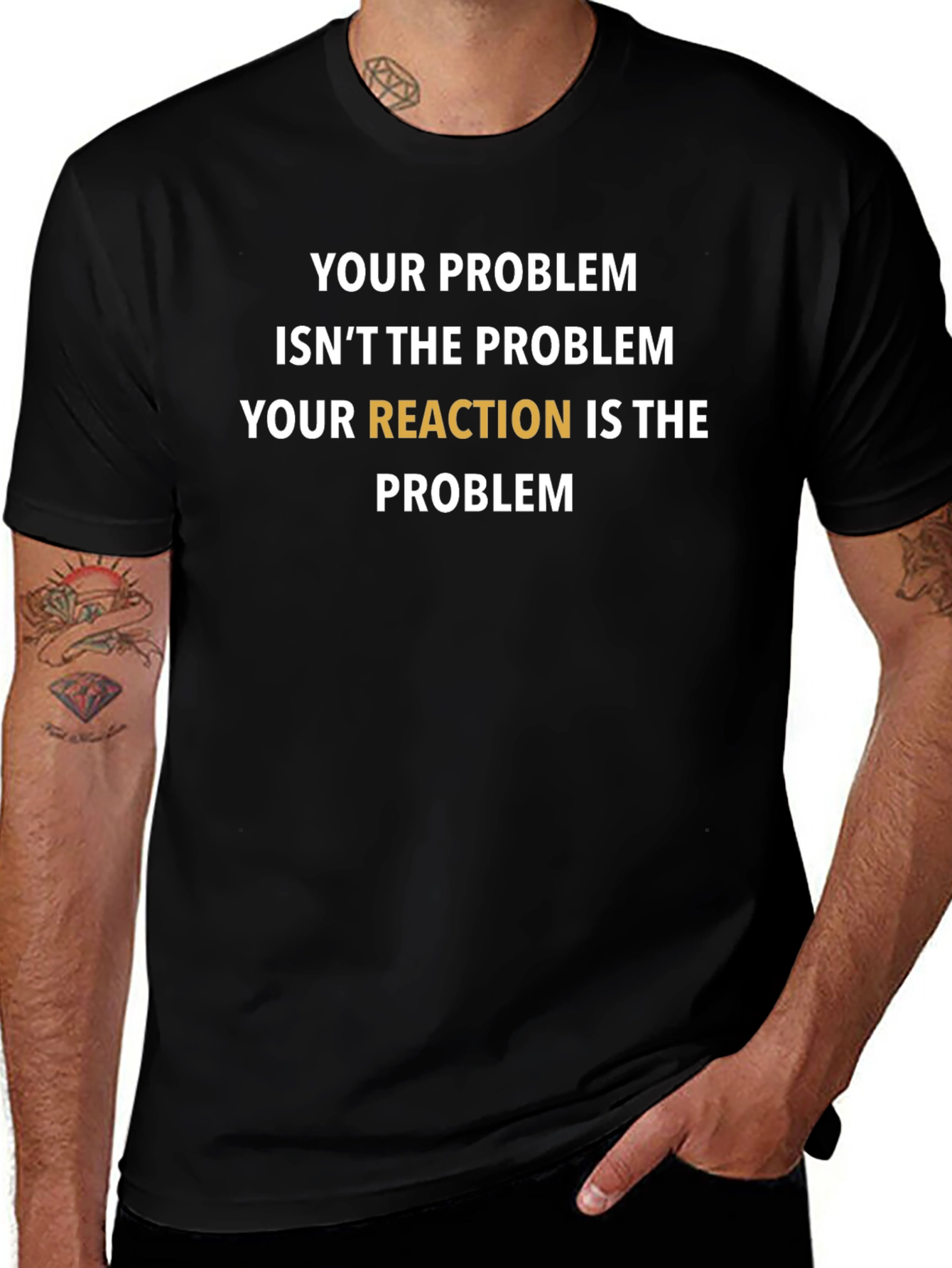 Reaction Problem Tee - Black T-Shirt