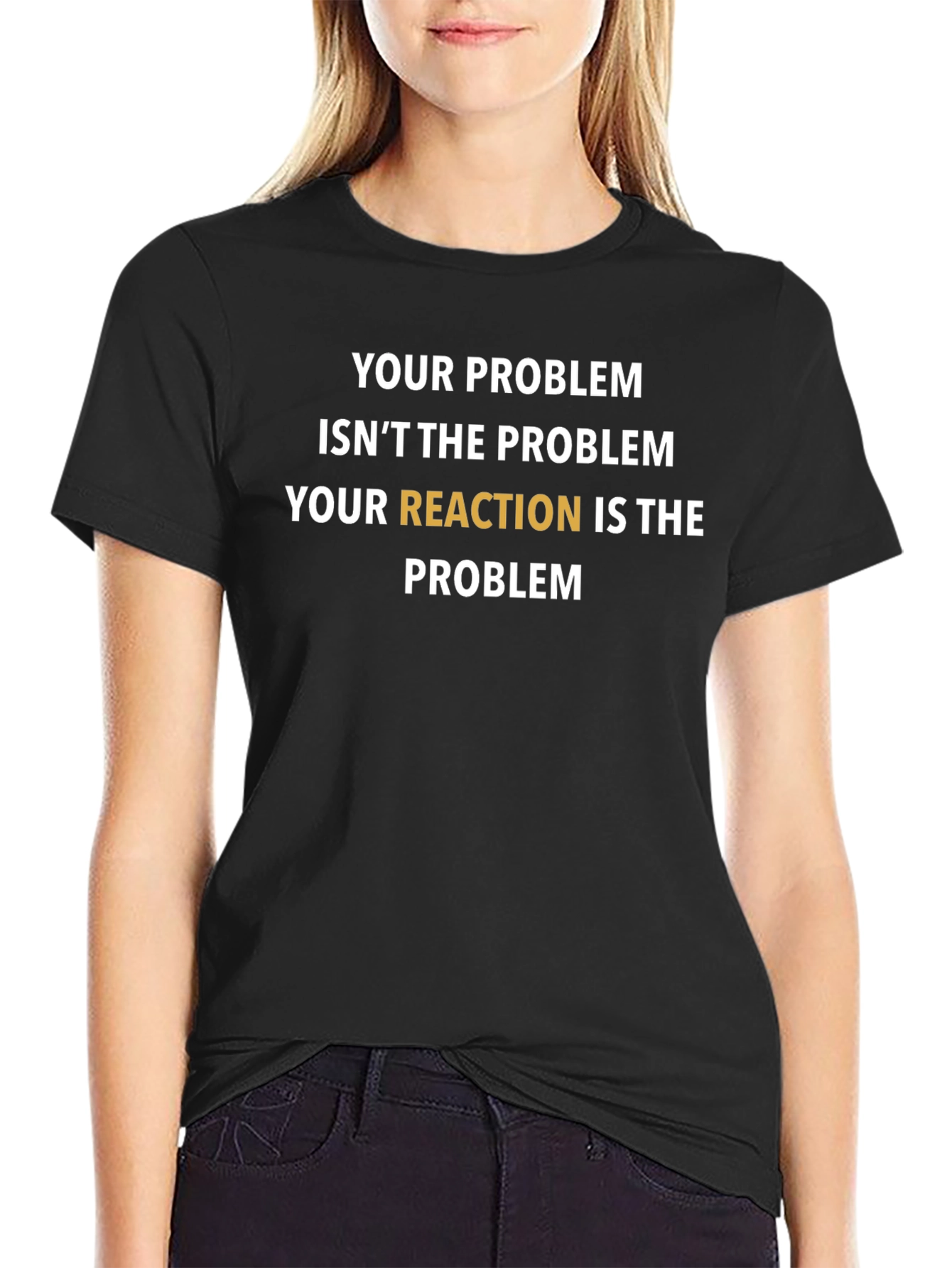 Reaction Problem Tee - Black T-Shirt
