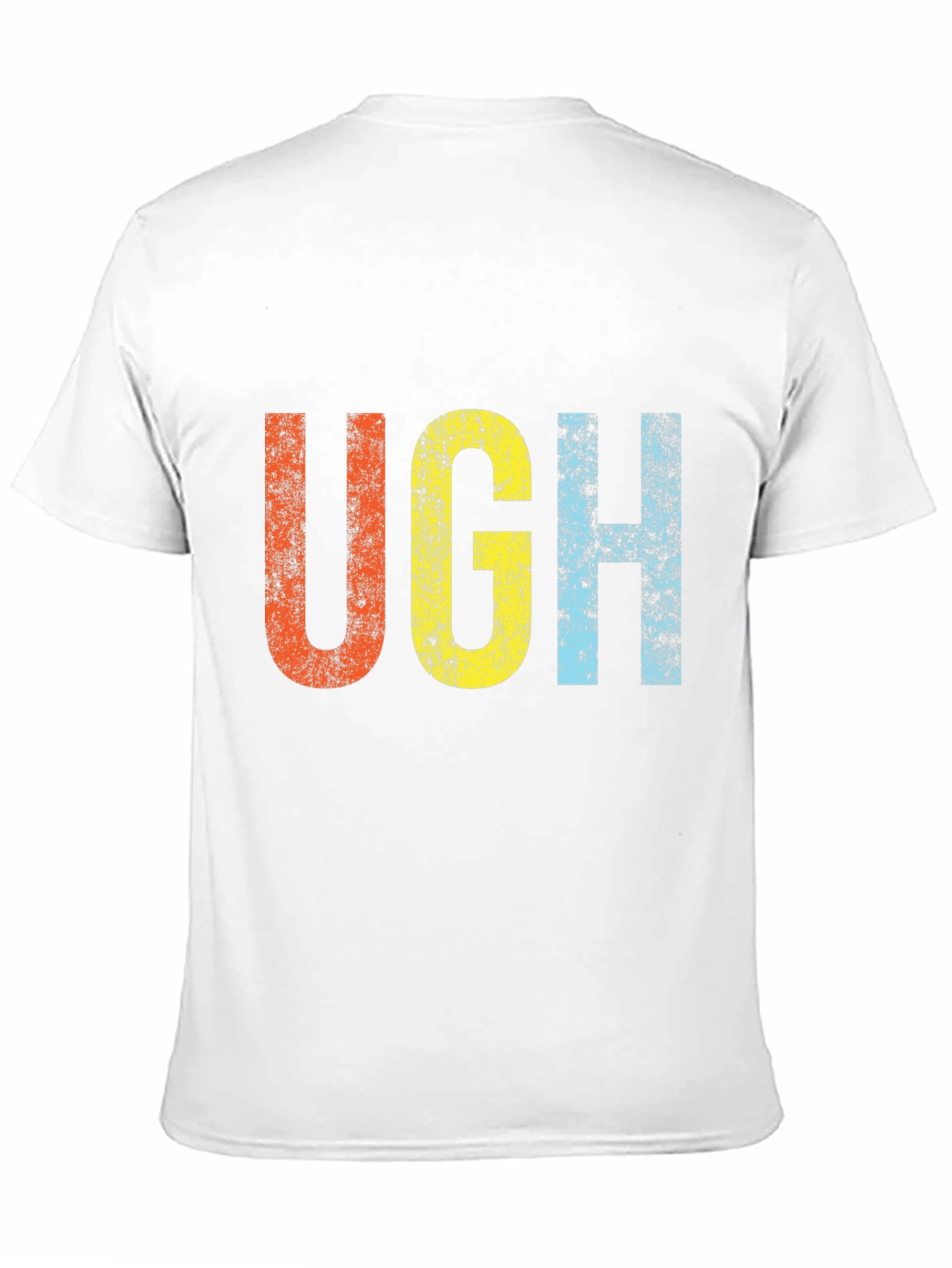 Retro UGH T-Shirt - Distressed Graphic Tee