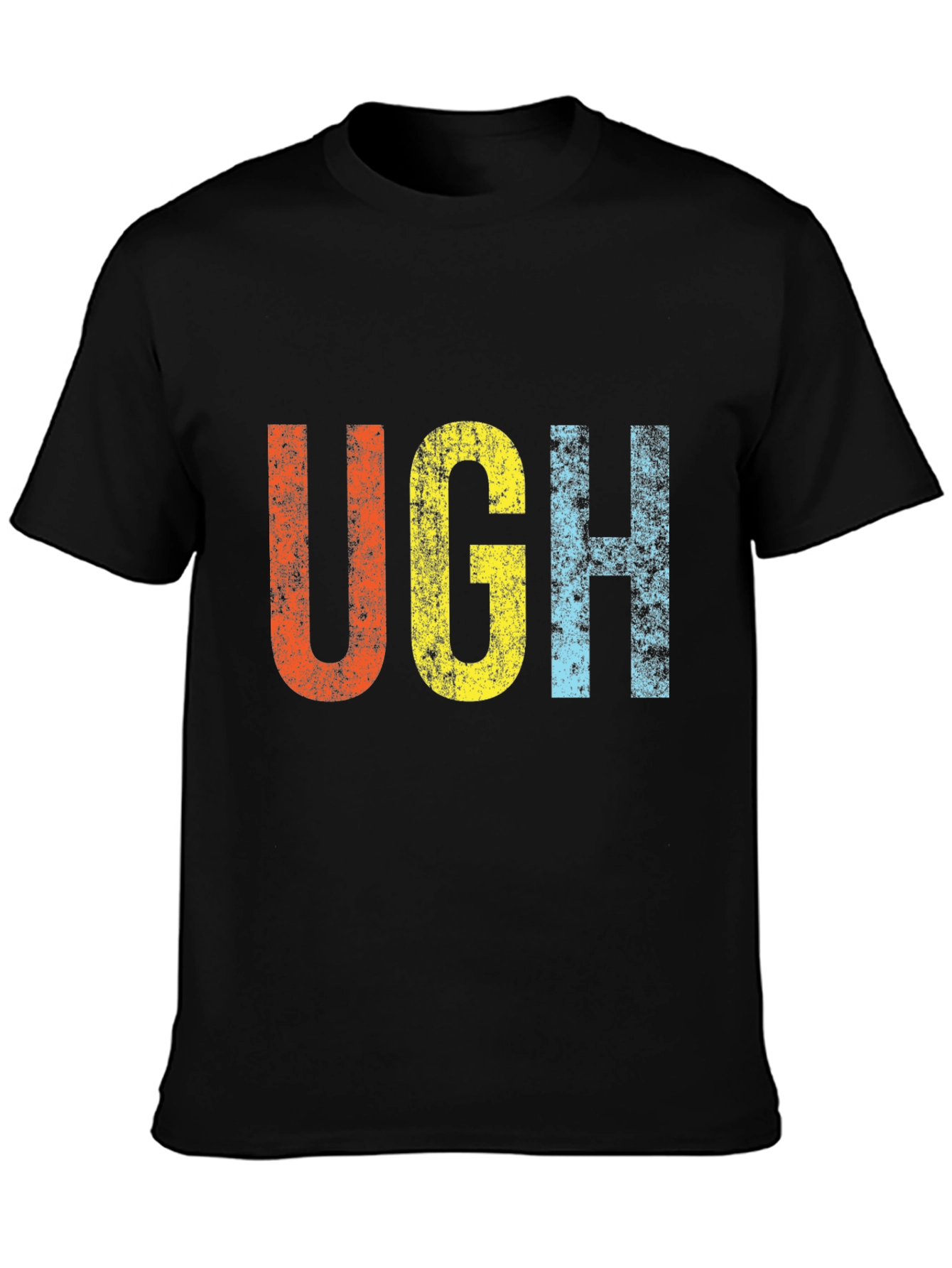 Retro UGH T-Shirt - Distressed Graphic Tee