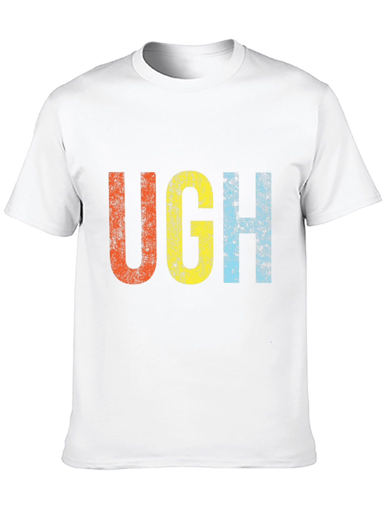 Retro UGH T-Shirt - Distressed Graphic Tee